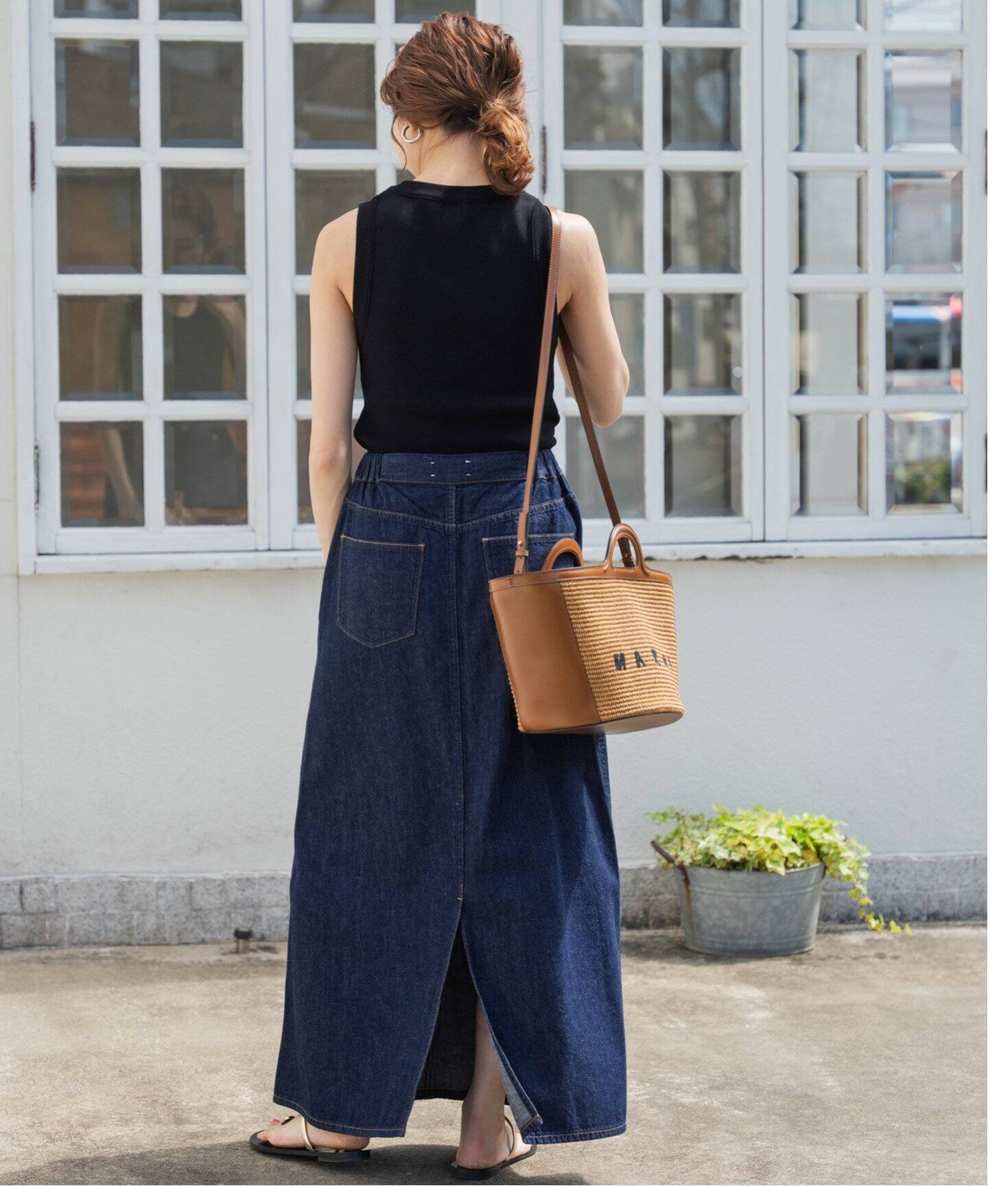 upper hights / アッパーハイツ 別注 THE LAZY SKIRT（デニムスカート  