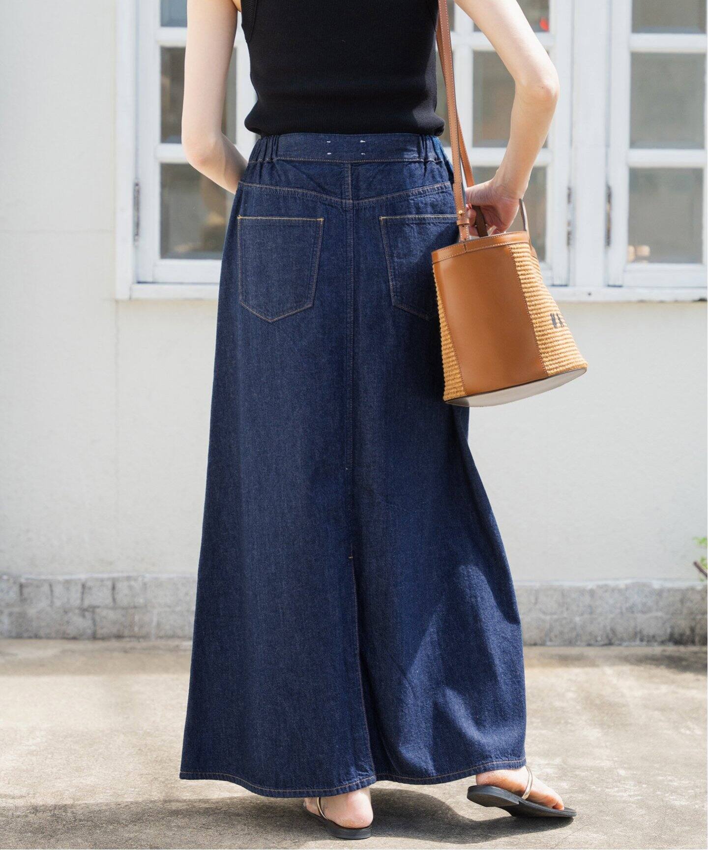 upper hights / アッパーハイツ 別注 THE LAZY SKIRT（デニムスカート  