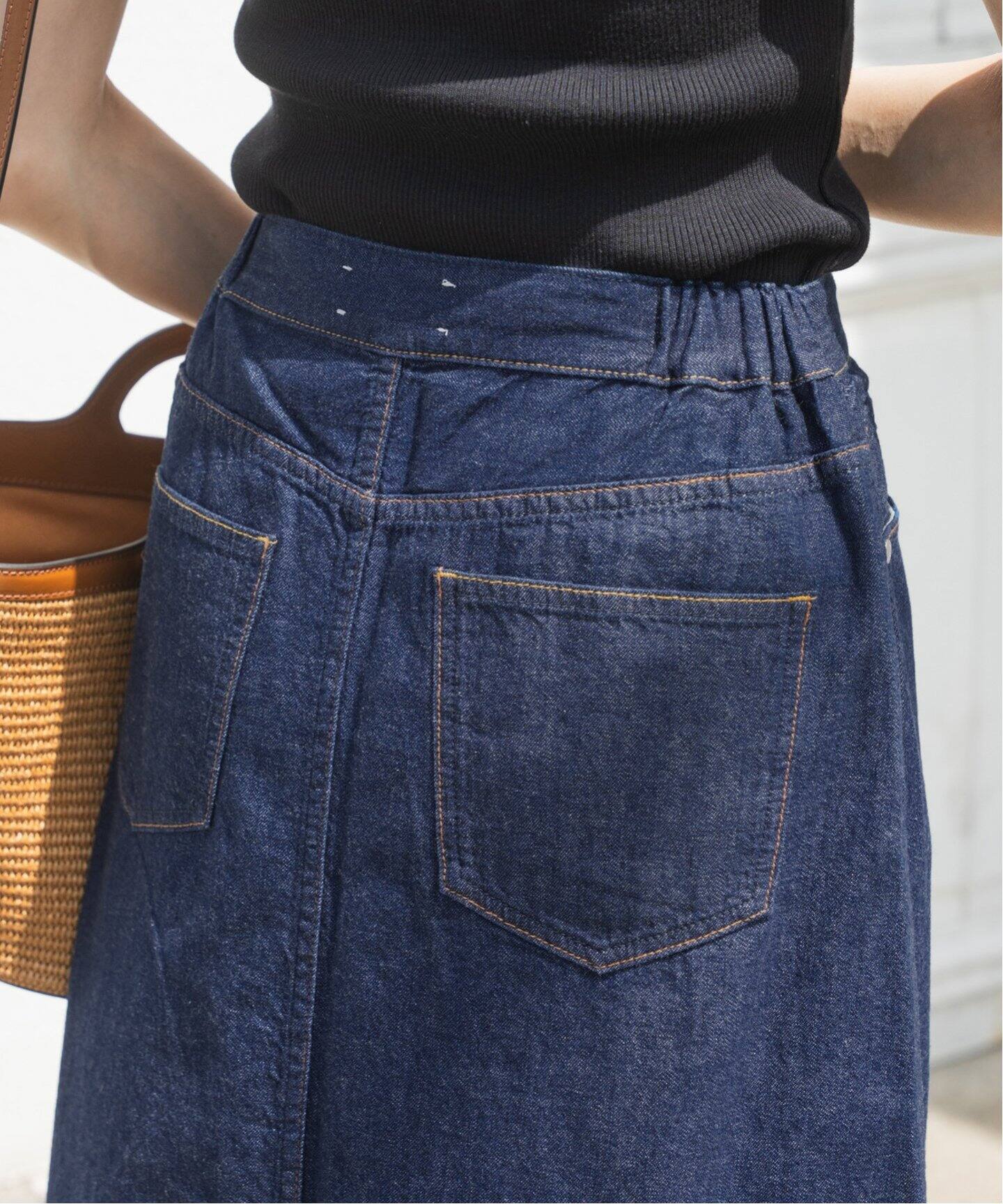 upper hights / アッパーハイツ 別注 THE LAZY SKIRT（デニムスカート  