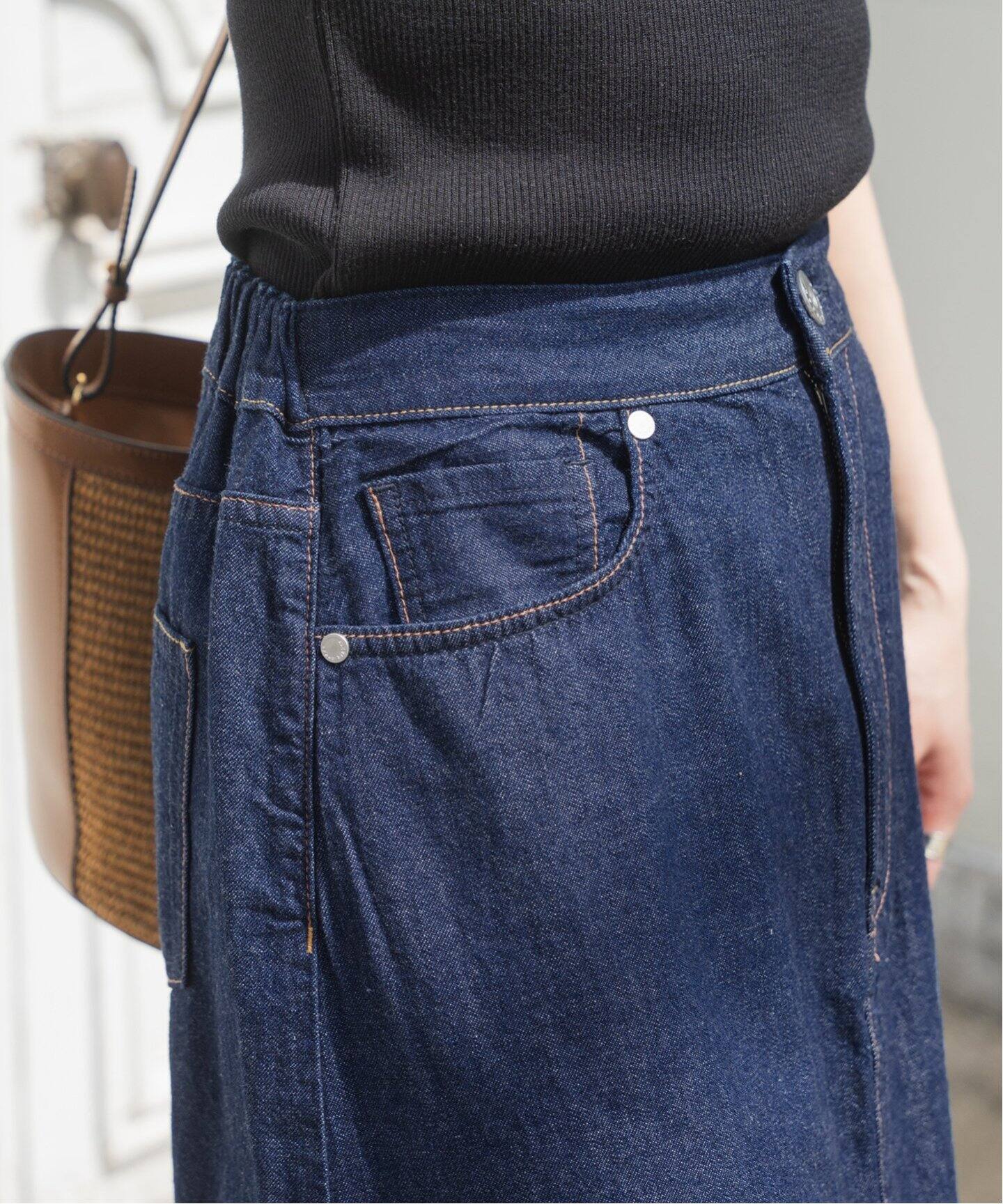 upper hights / アッパーハイツ 別注 THE LAZY SKIRT（デニムスカート 