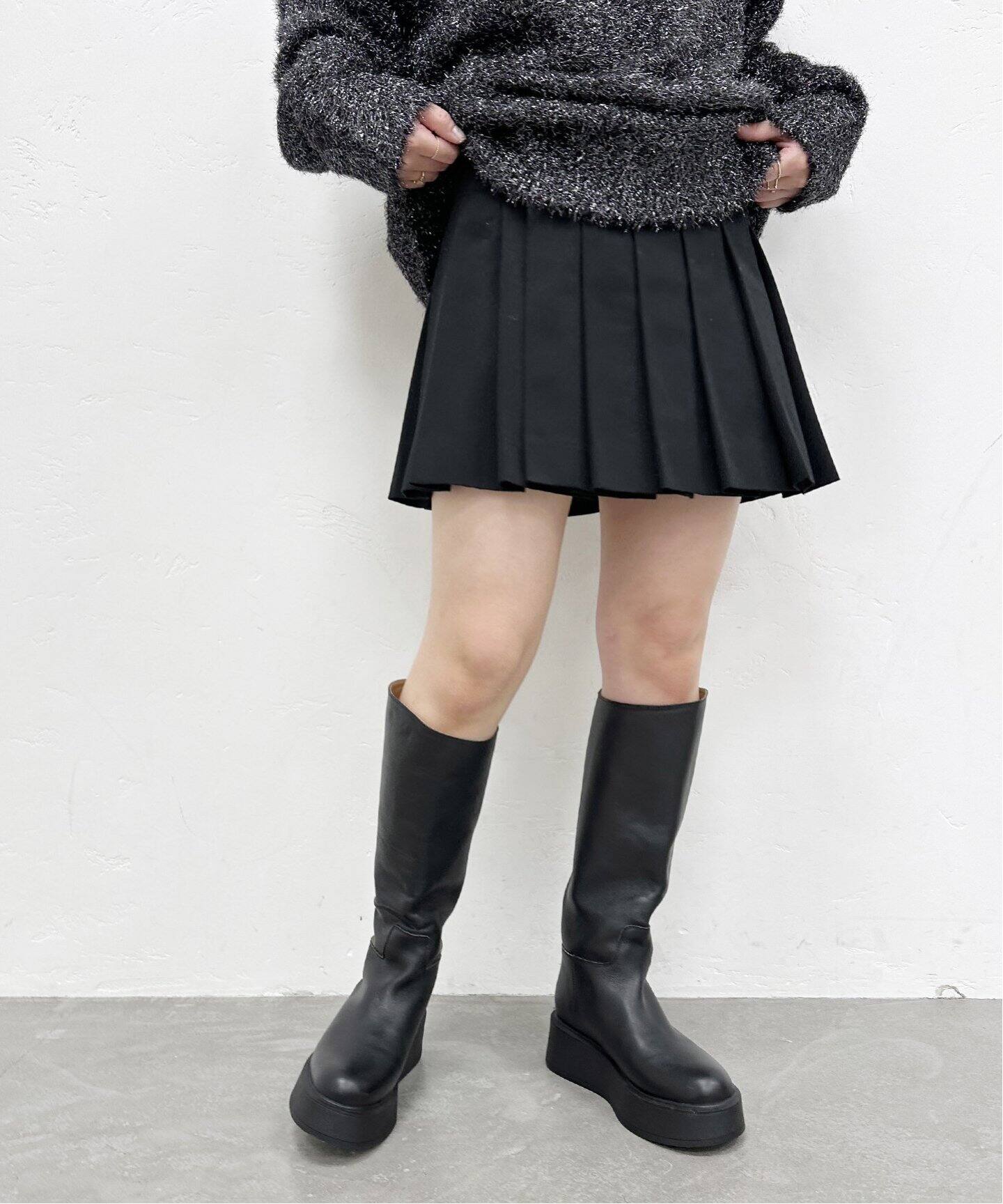 コットンプリーツミニスカート（ミニスカート）｜U by SPICK&SPAN  