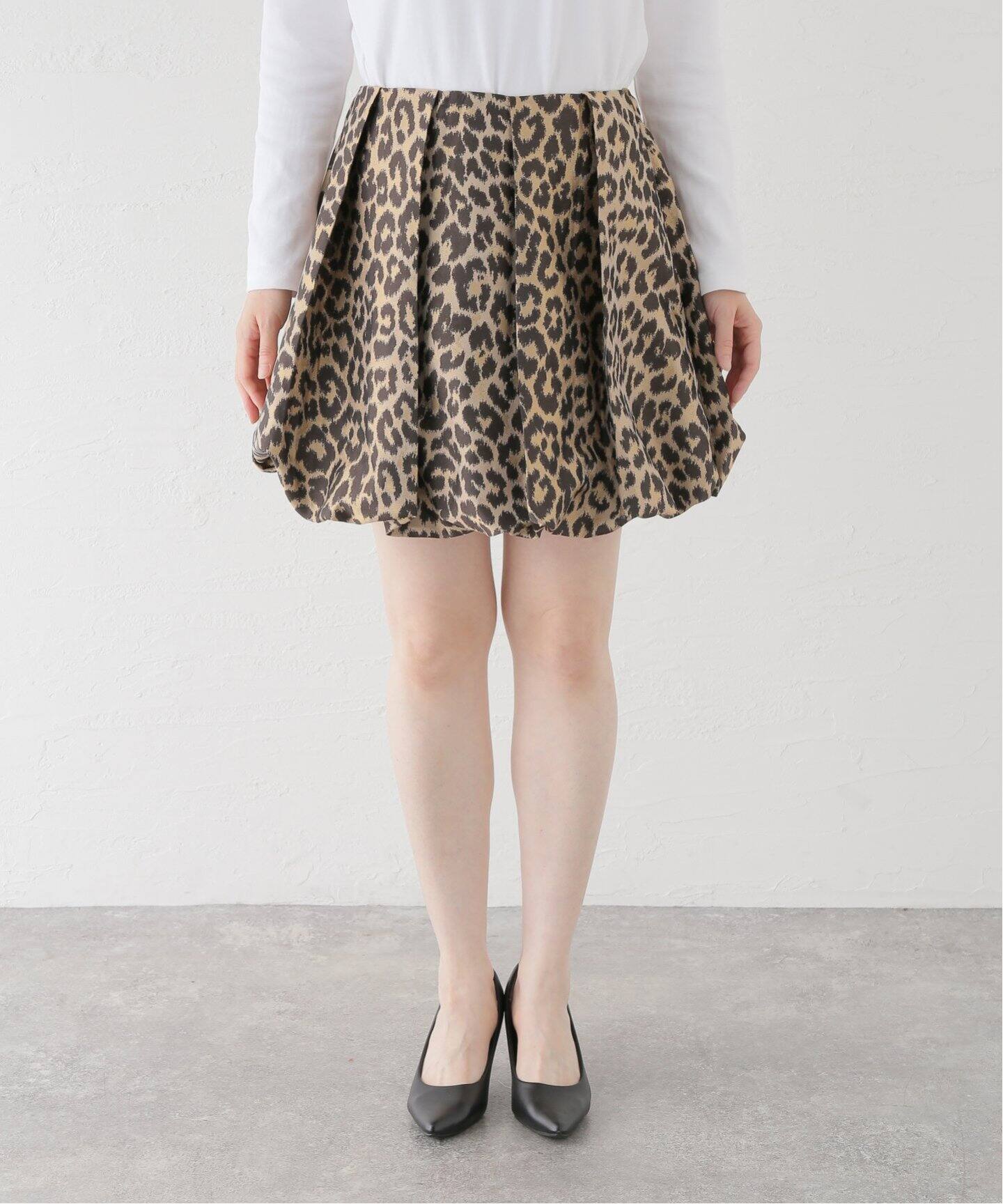 SISTER JANE/シスター ジェーン】 Lola Leopard Jacquard SK（ミニ 