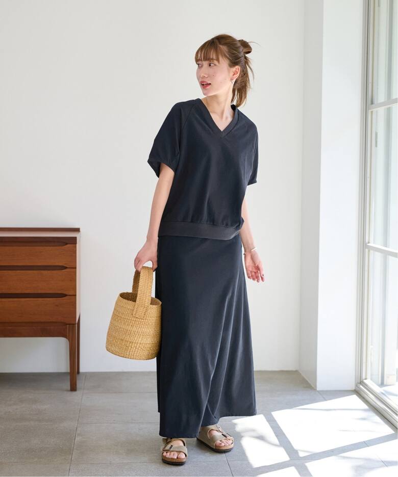 天竺フレアスカート（ロング・マキシ丈スカート）｜FRAMeWORK  