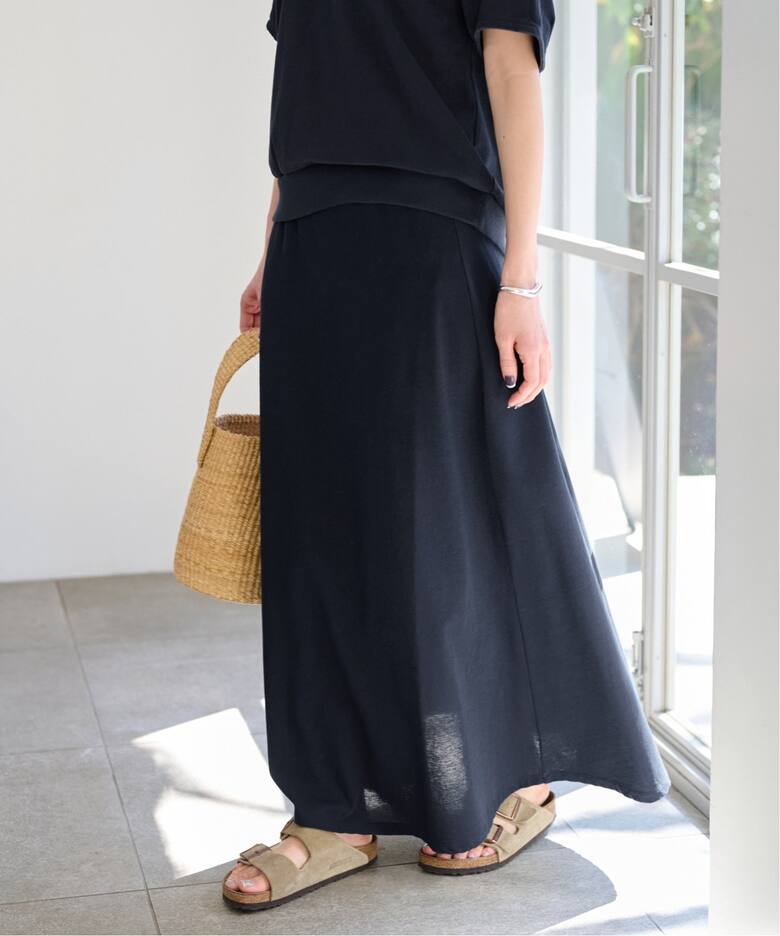 天竺フレアスカート（ロング・マキシ丈スカート）｜FRAMeWORK  