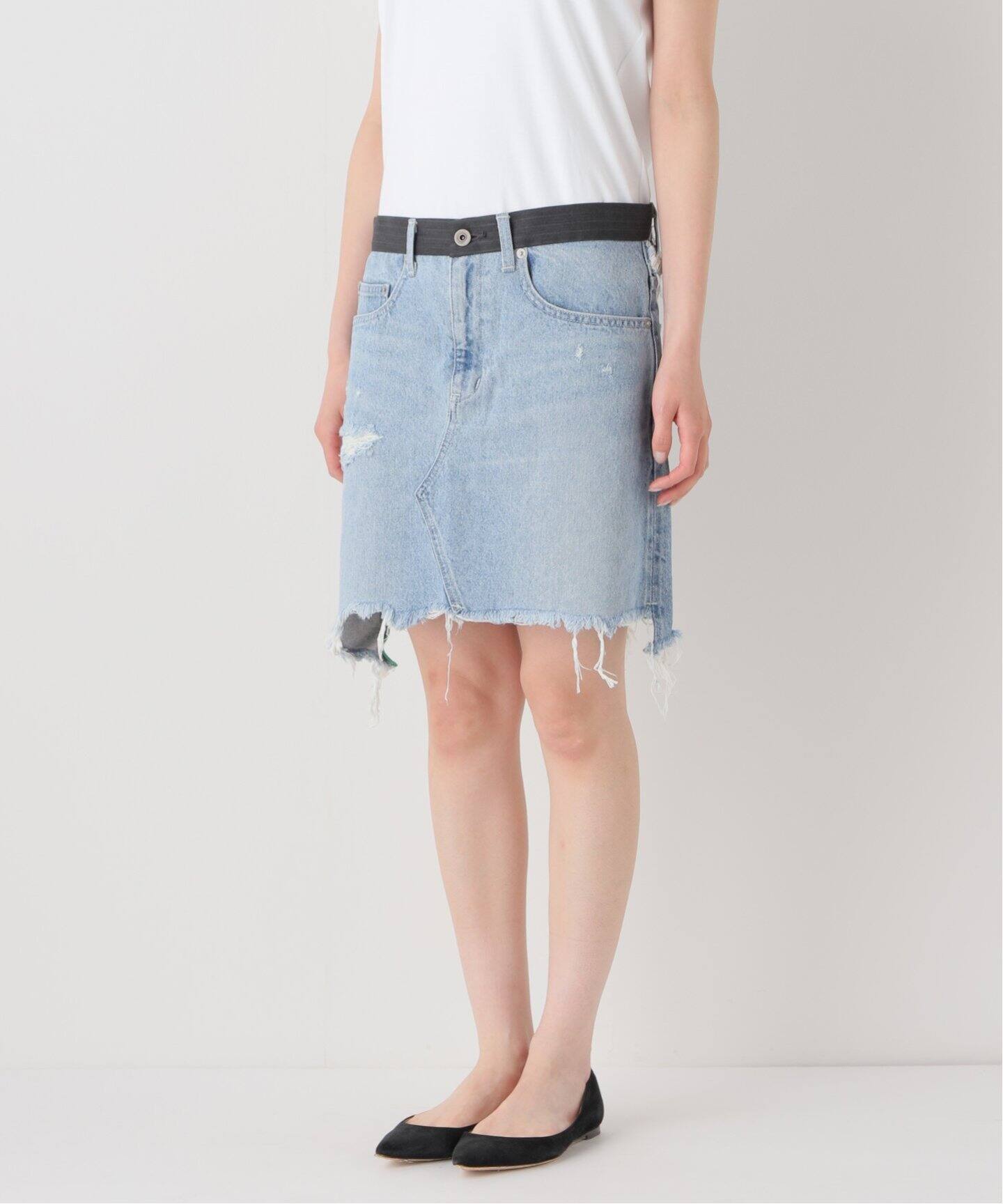 OUT OF FRAMe デニムドッキングミニスカート（ミニスカート