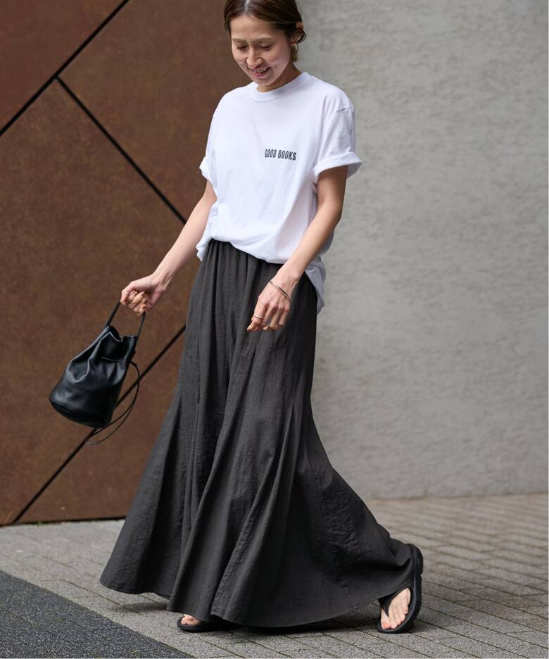 ≪追加≫ピースダイ切替フレアスカート（ロング・マキシ丈スカート  