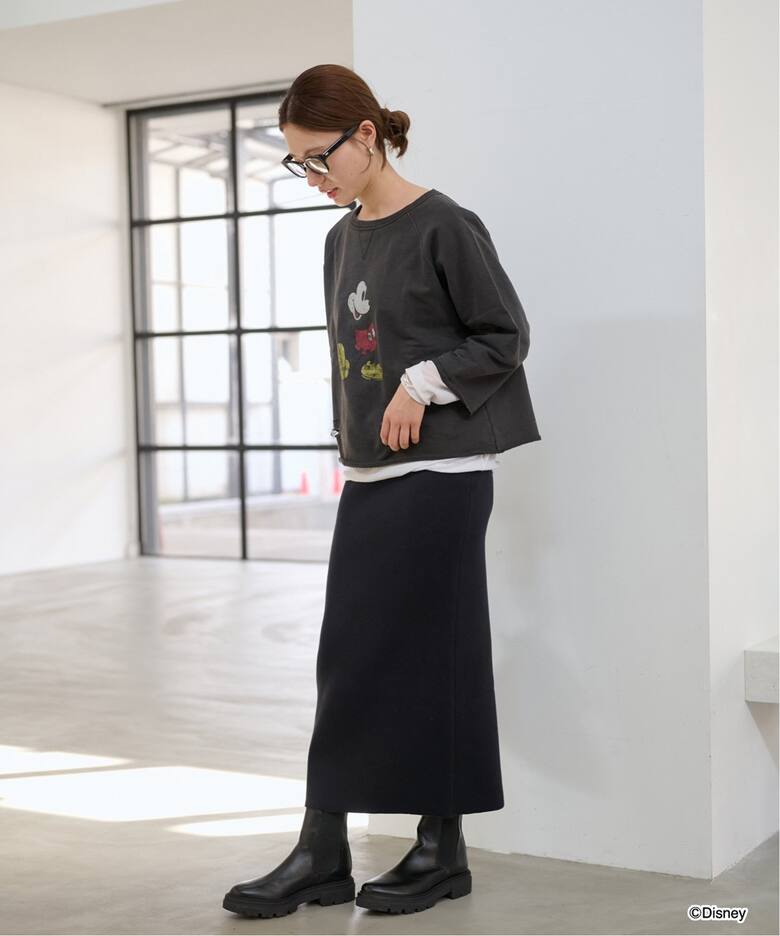 ≪追加≫ダブルジャガードストレートスカート（ロング・マキシ丈 
