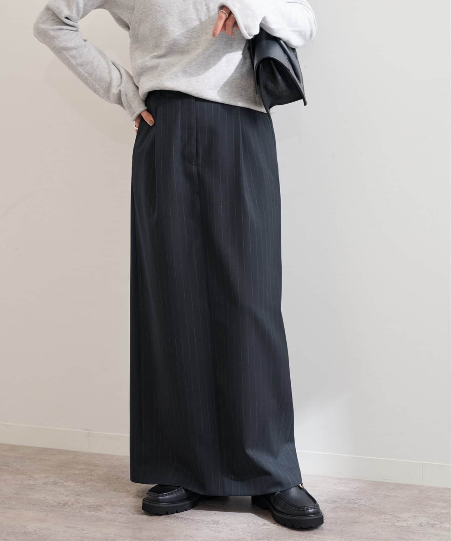 ウールトロストレートスカート（ロング・マキシ丈スカート