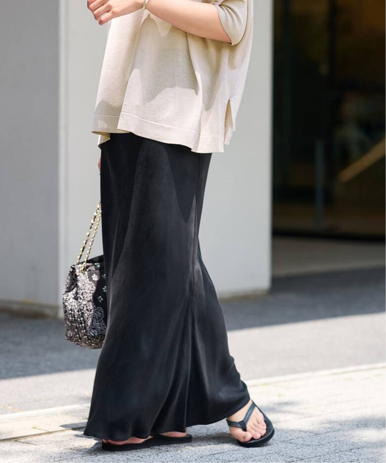 ≪追加≫シルキーキュプラバイアススカート2（ロング・マキシ丈  