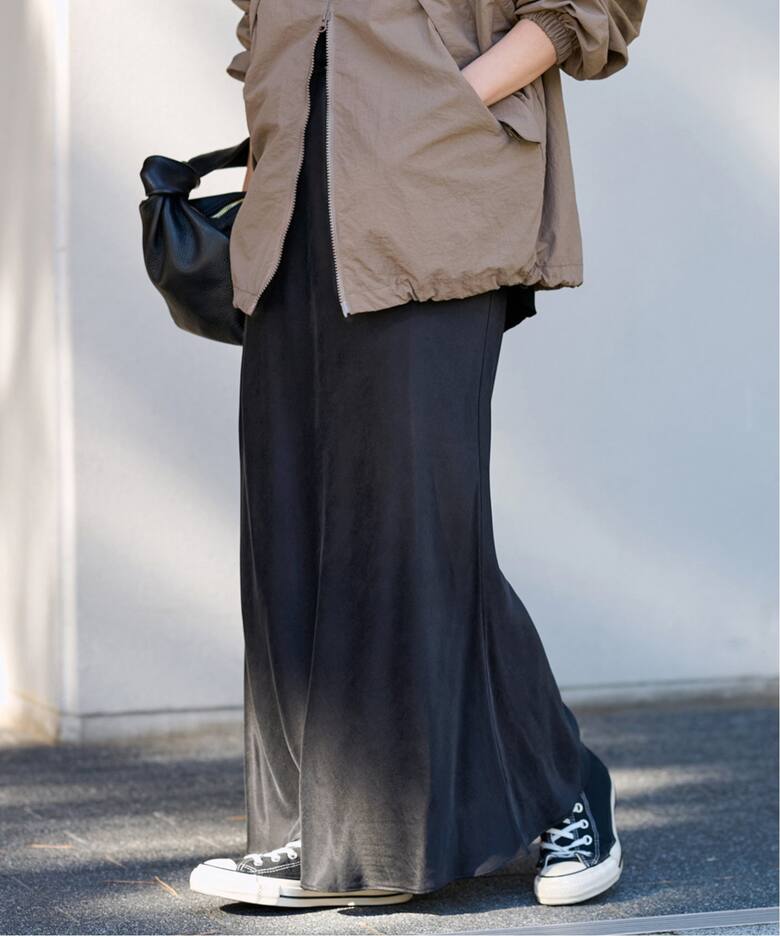 ≪追加≫キュプラバイアスサテンロングスカート（ロング・マキシ丈  
