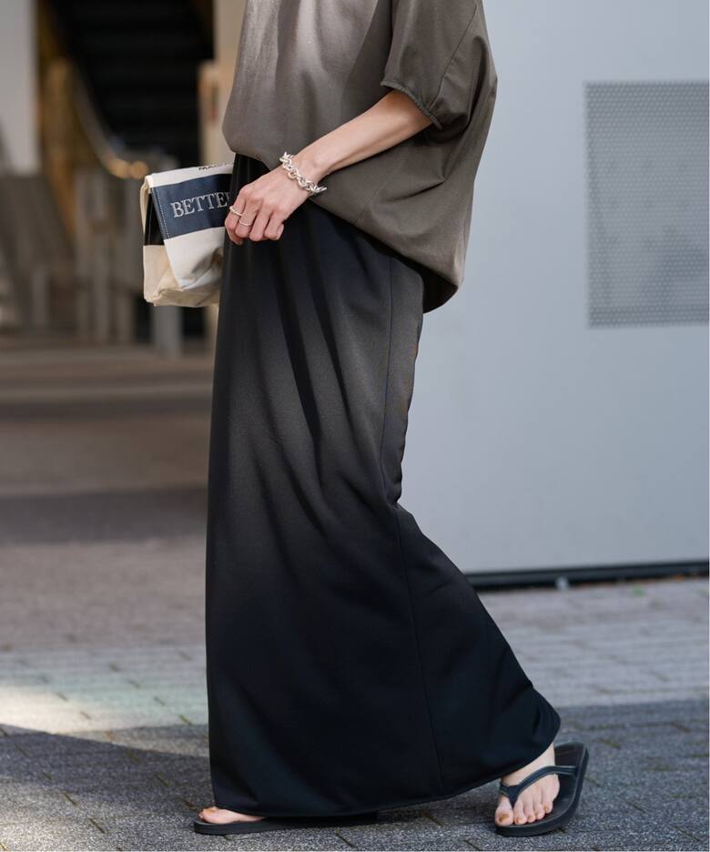 TAジャージーマーメイドスカート（ロング・マキシ丈スカート  