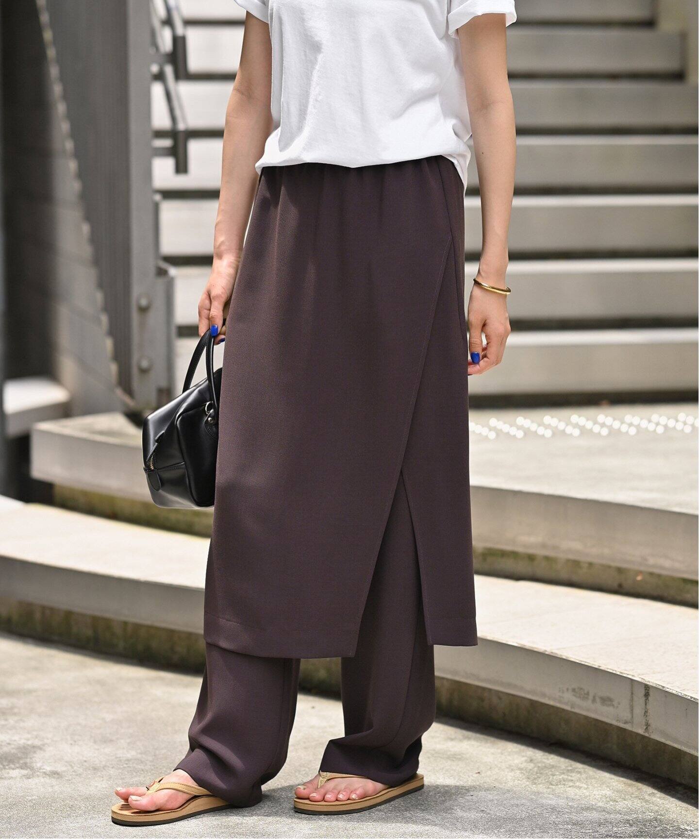 メランジツイルレイヤードボトムス（その他スカート）｜FRAMeWORK  