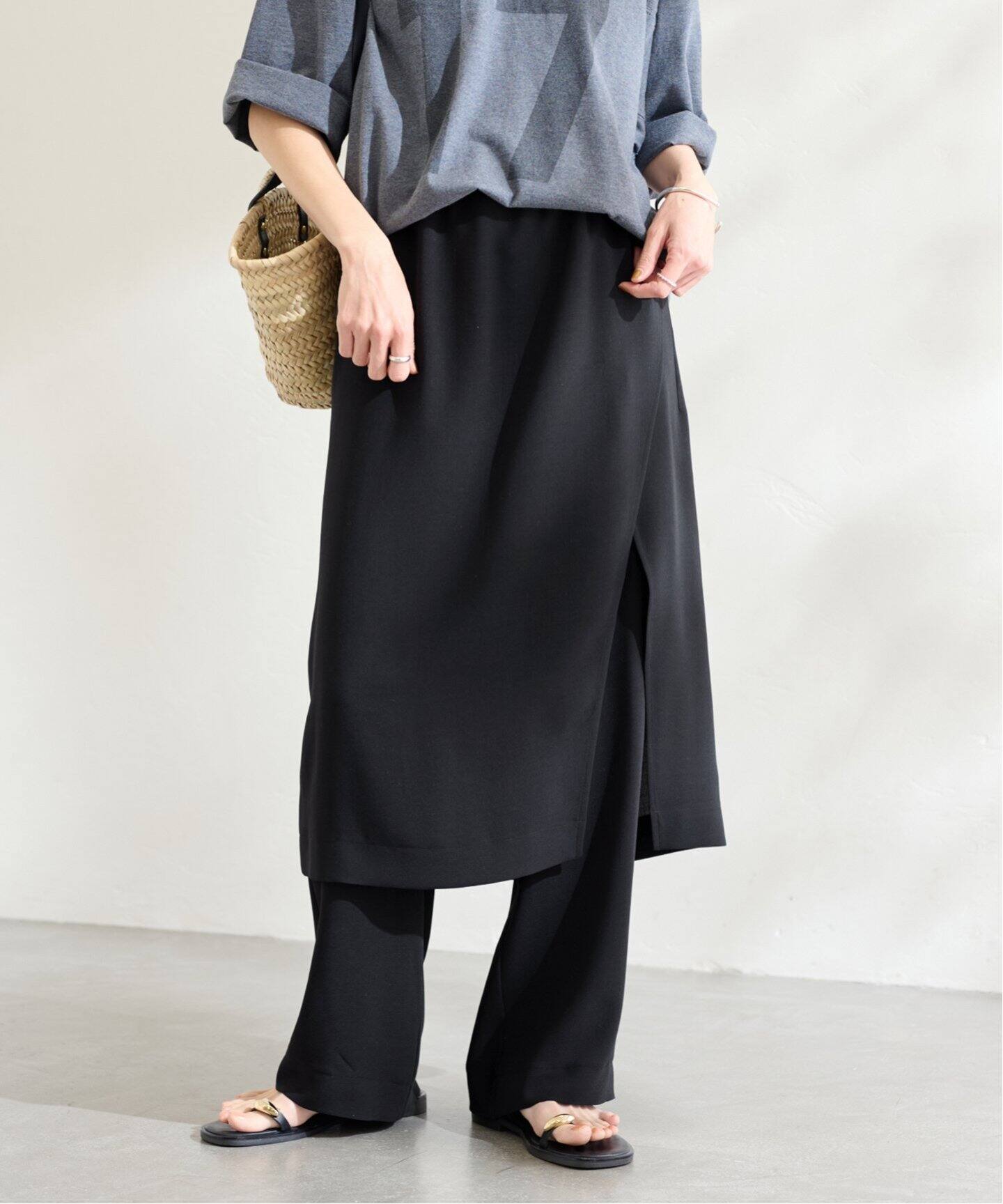 ≪WEB限定追加≫メランジツイルレイヤードボトムス2（その他スカート  