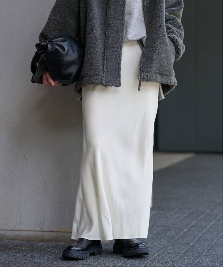 ≪追加≫キュプラバイアスサテンロングスカート（ロング・マキシ丈  