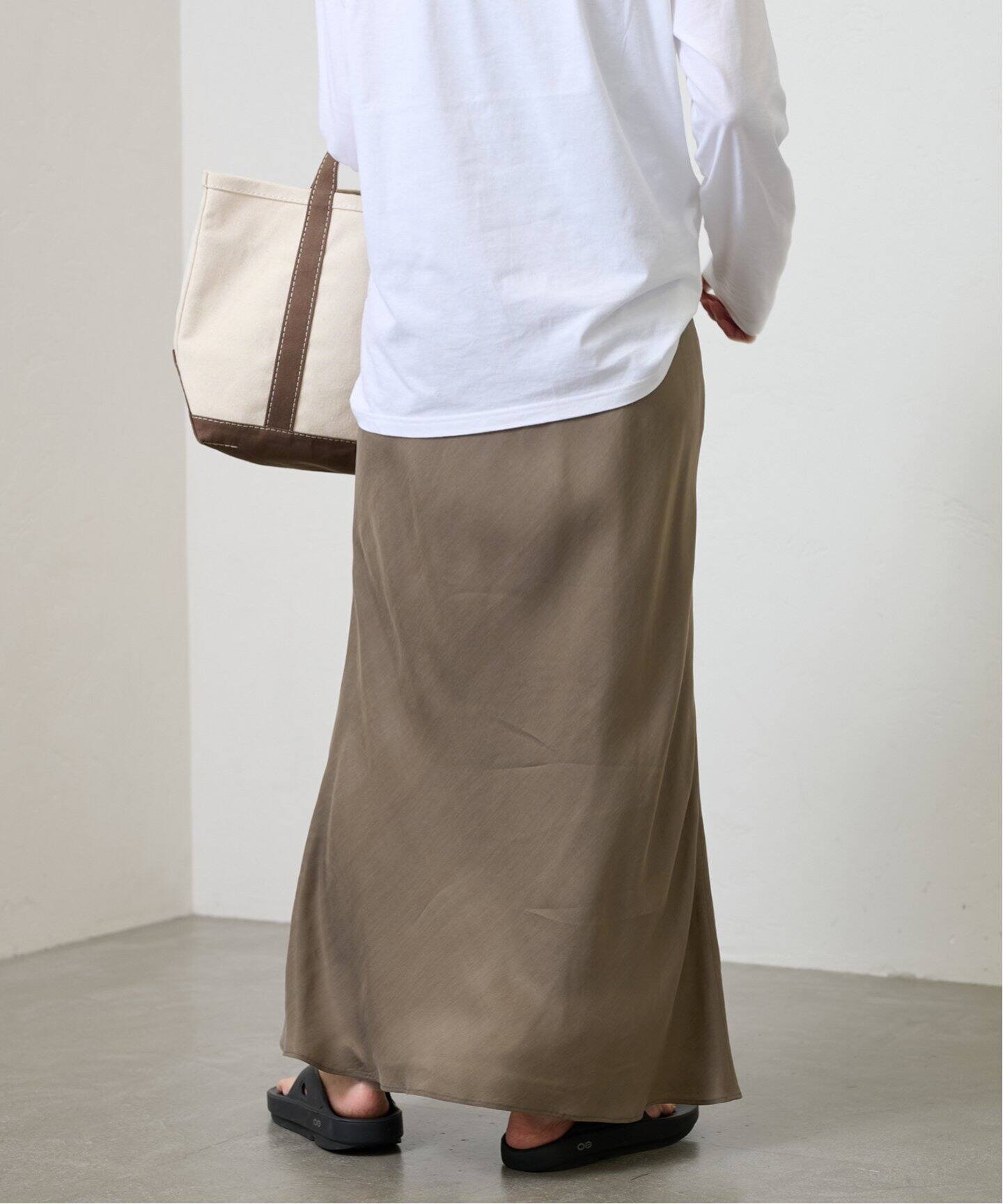 FRAMeWORK フィブリルキュプラバイアススカート - フレアスカート 