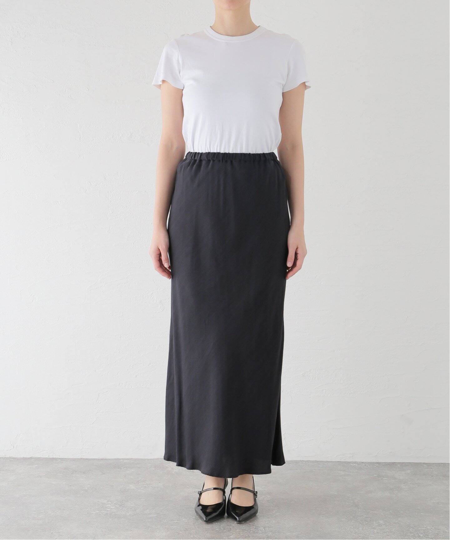 フィブリルキュプラバイアススカート（ロング・マキシ丈スカート  