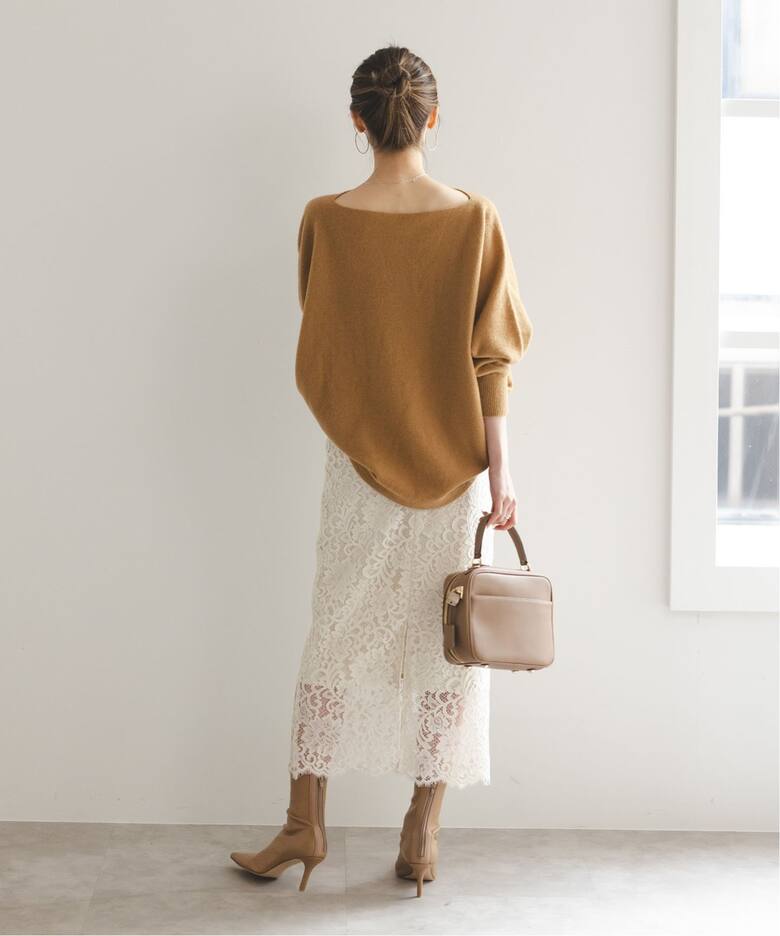 追加》リバーレースIラインスカート9（ロング・マキシ丈スカート  