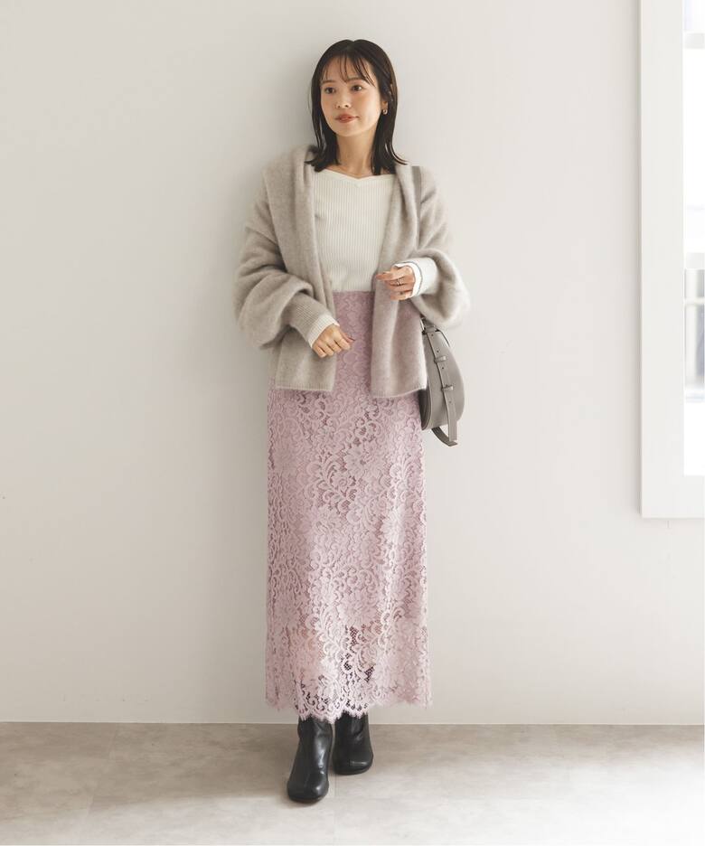 追加》リバーレースIラインスカート9（ロング・マキシ丈スカート 