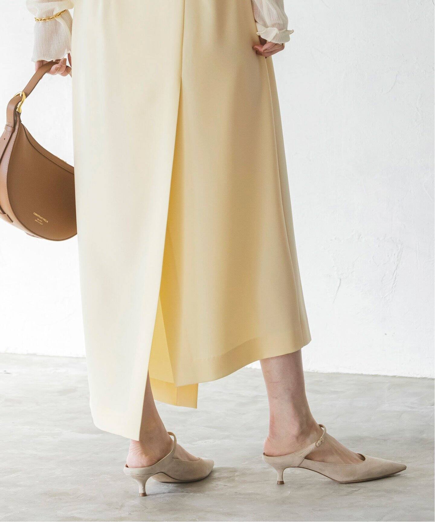 アシンメトリーレングススカート（ロング・マキシ丈スカート）｜NOBLE  