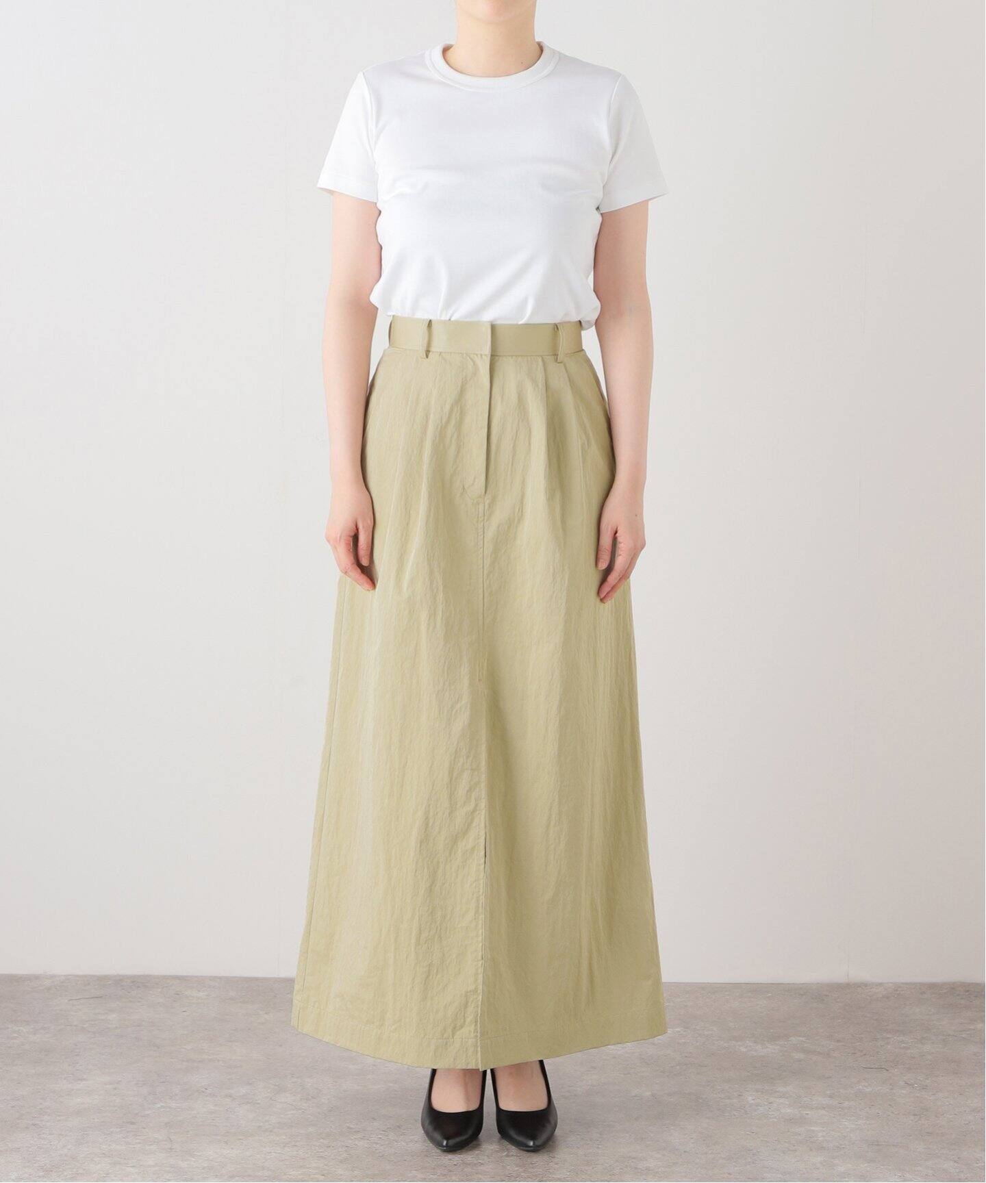 ヴィンテージタフタロングスリットスカート（ロング・マキシ丈スカート  