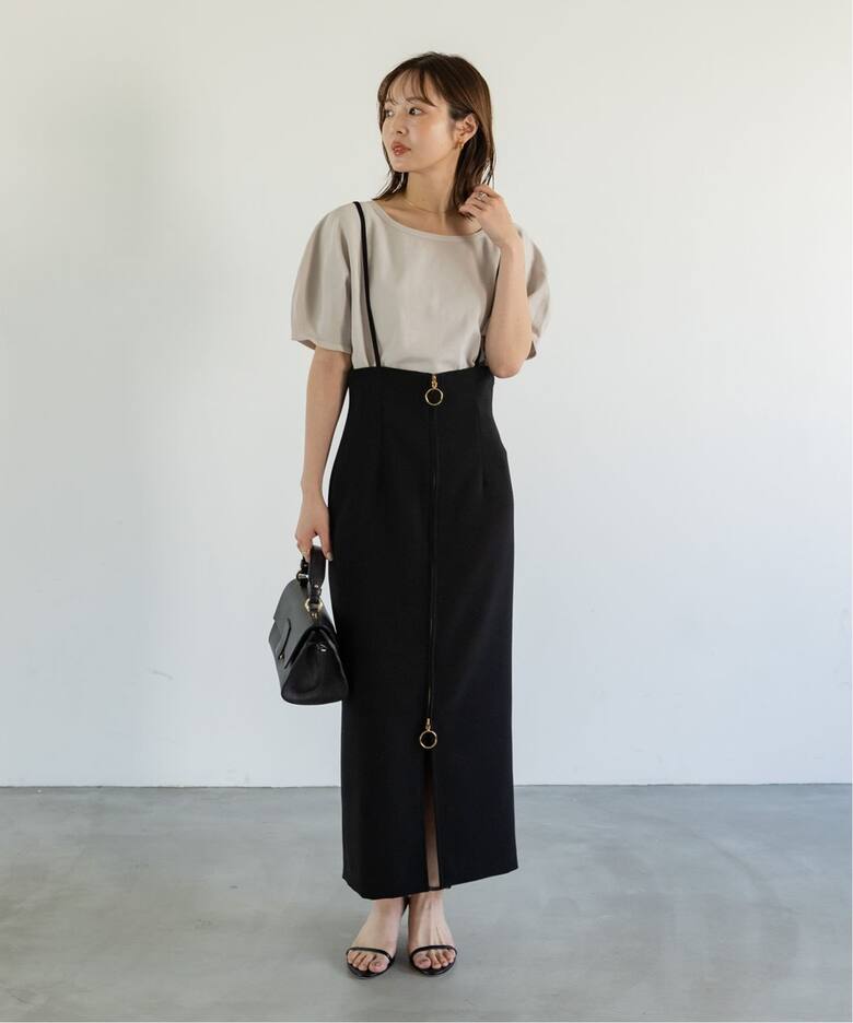 NOBLE♡大人気！完売色！ショルダーストラップサロペットスカート 追加  