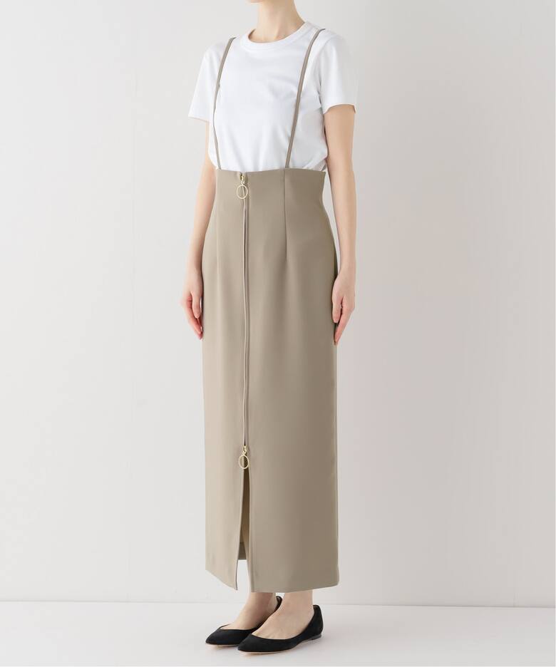 追加2》ショルダーサロペットフープジップスカート（ロング・マキシ丈  