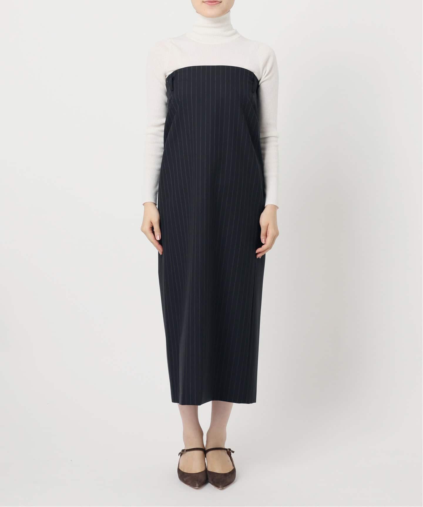 NOBLE モヘアMIXポプリン2WAYスカート モヘアMIXポプリン2WAYスカート（ロング・マキシ丈スカート）｜NOBLE