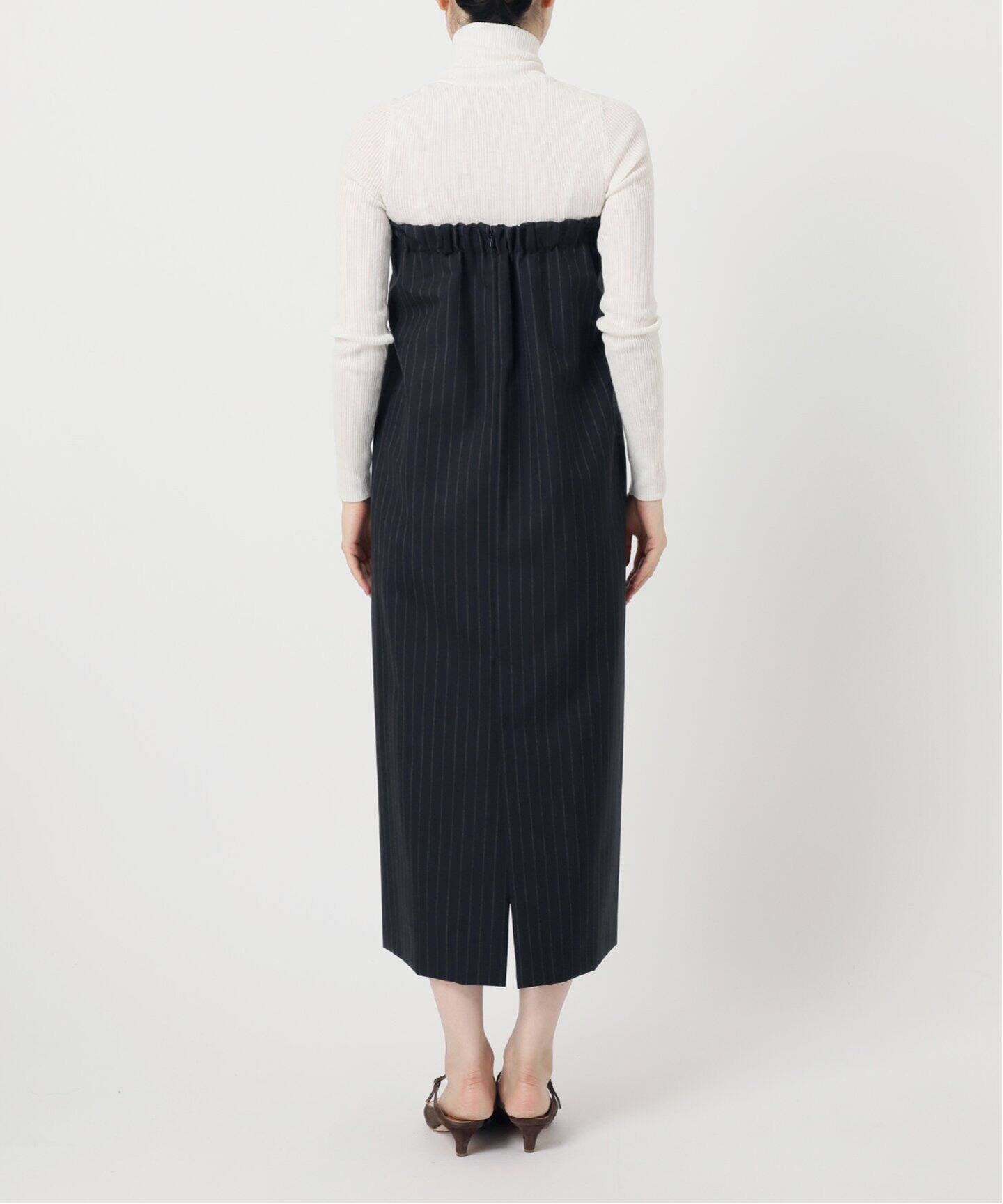 NOBLE モヘアMIXポプリン2WAYスカート モヘアMIXポプリン2WAYスカート（ロング・マキシ丈スカート