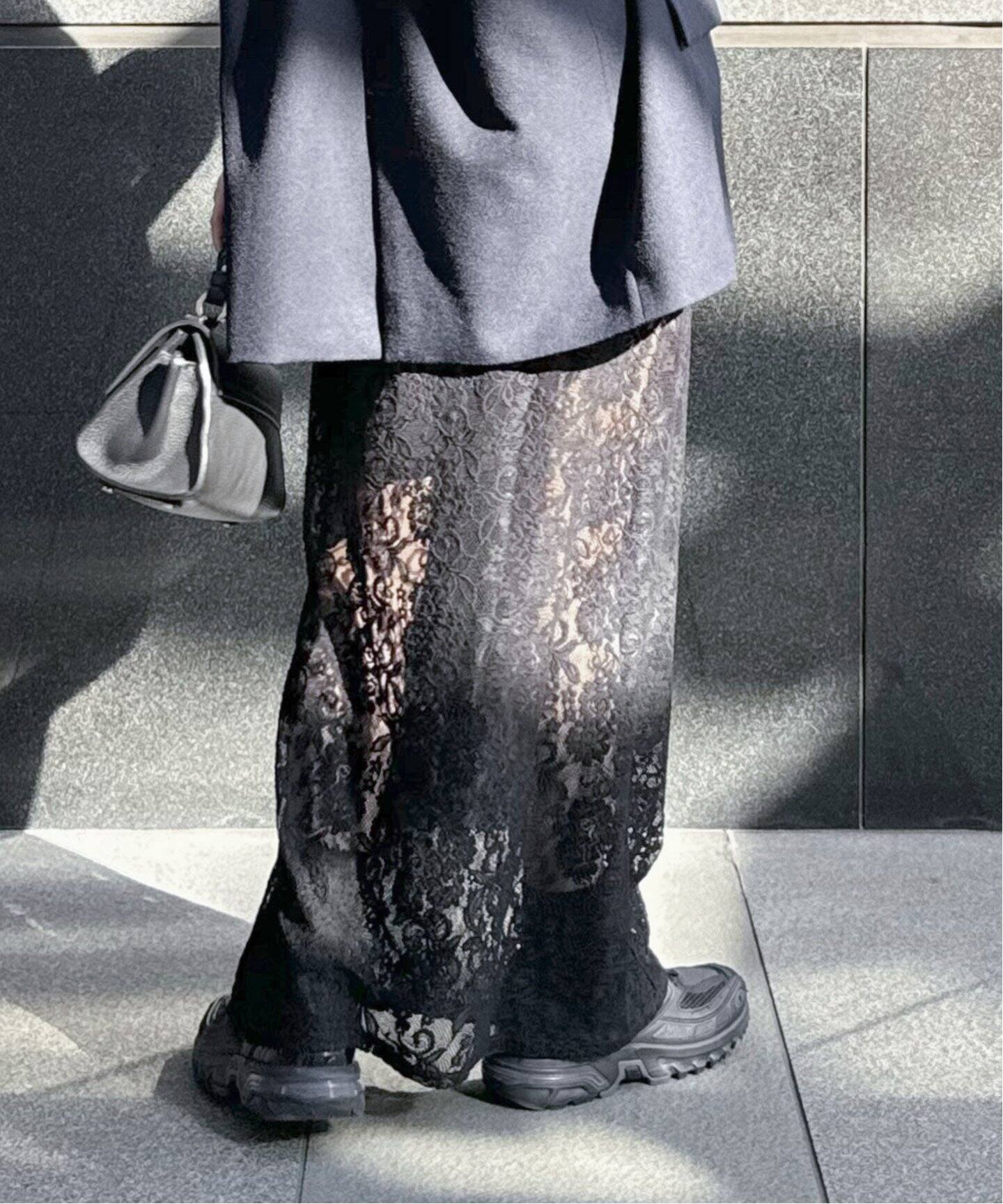 2wayストレッチレーススカート（ロング・マキシ丈スカート）｜NOBLE  