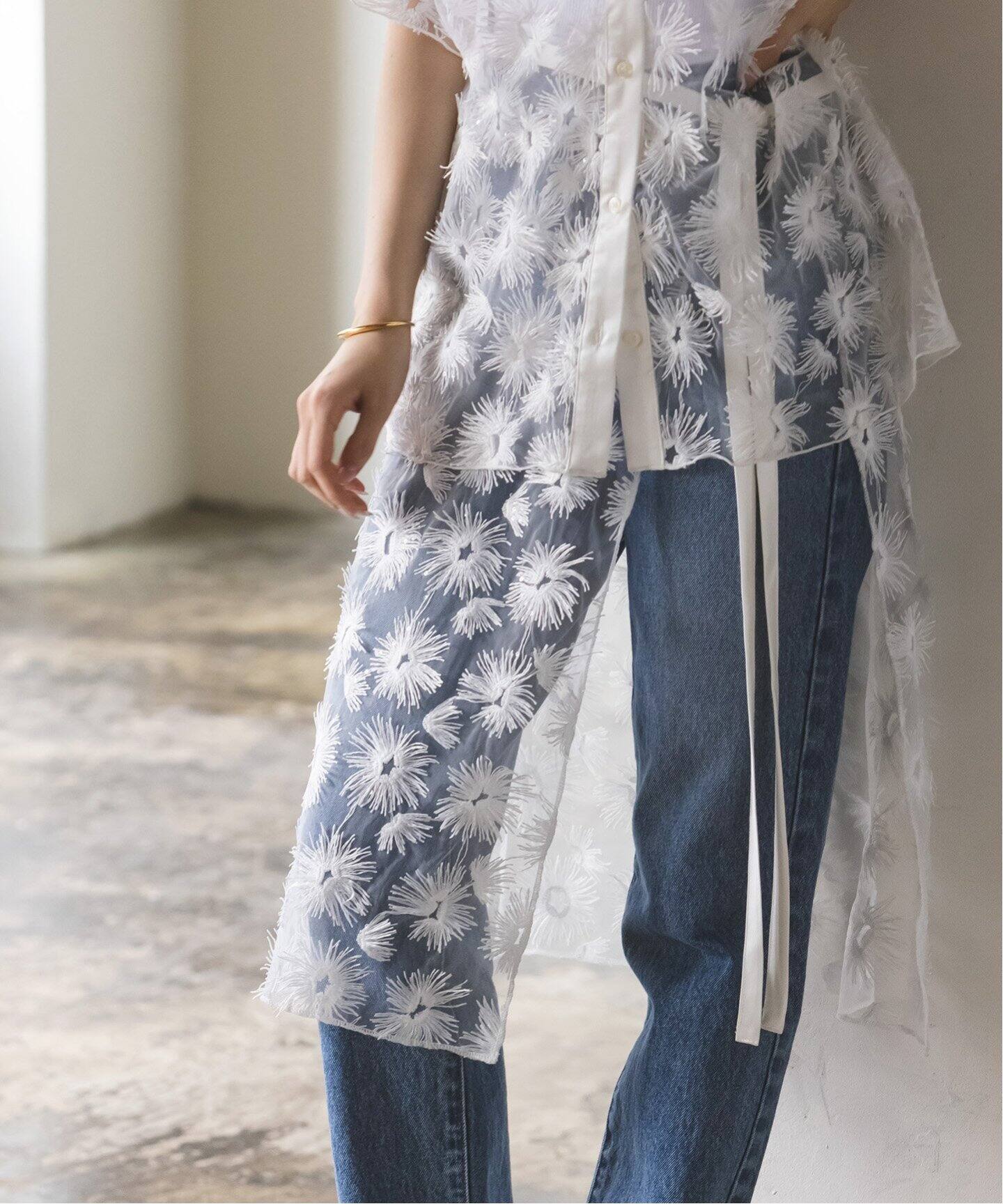 PROVOKE/プロヴォーク チュールフラワーラップスカート（その他  