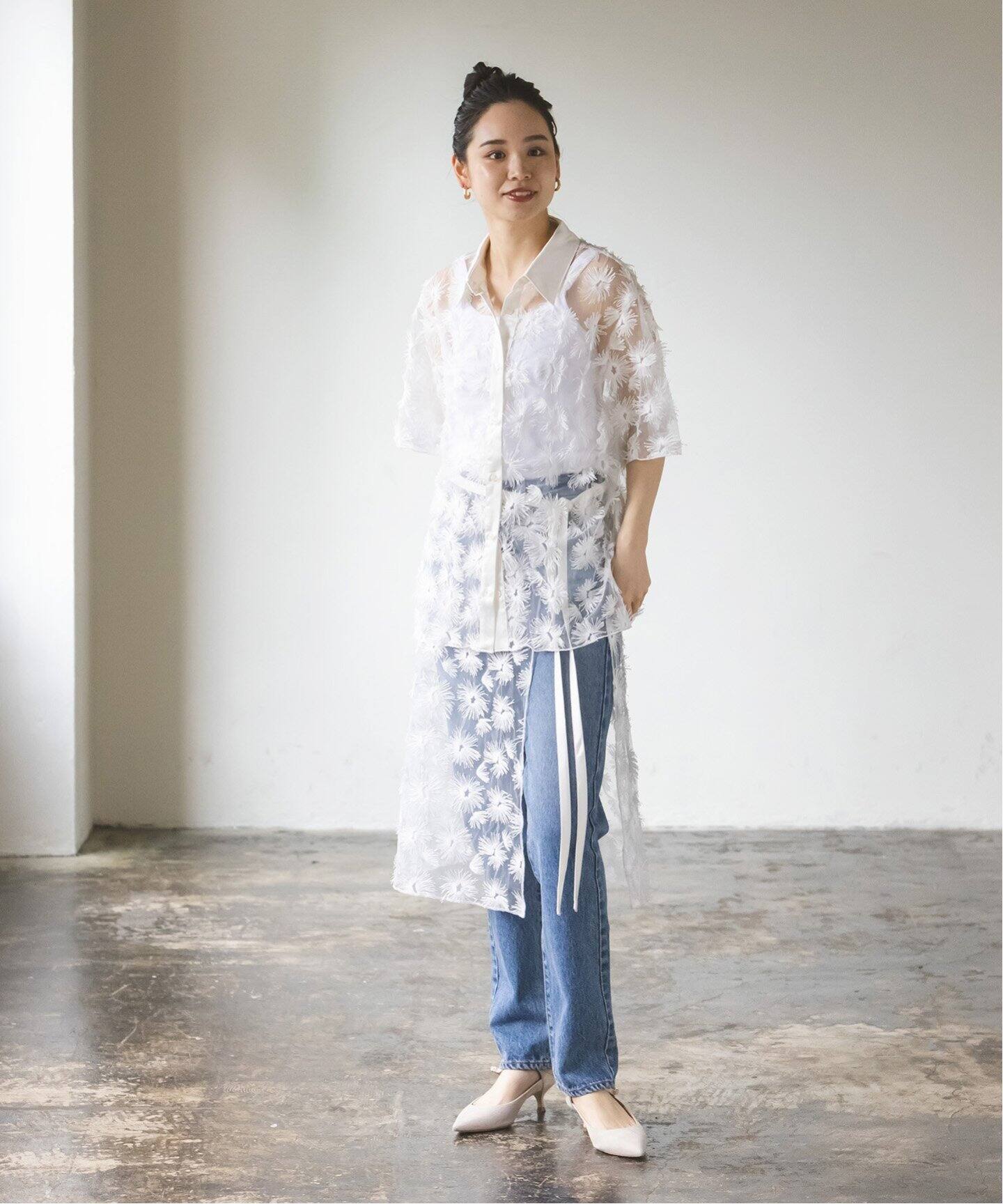 PROVOKE/プロヴォーク チュールフラワーラップスカート（その他  