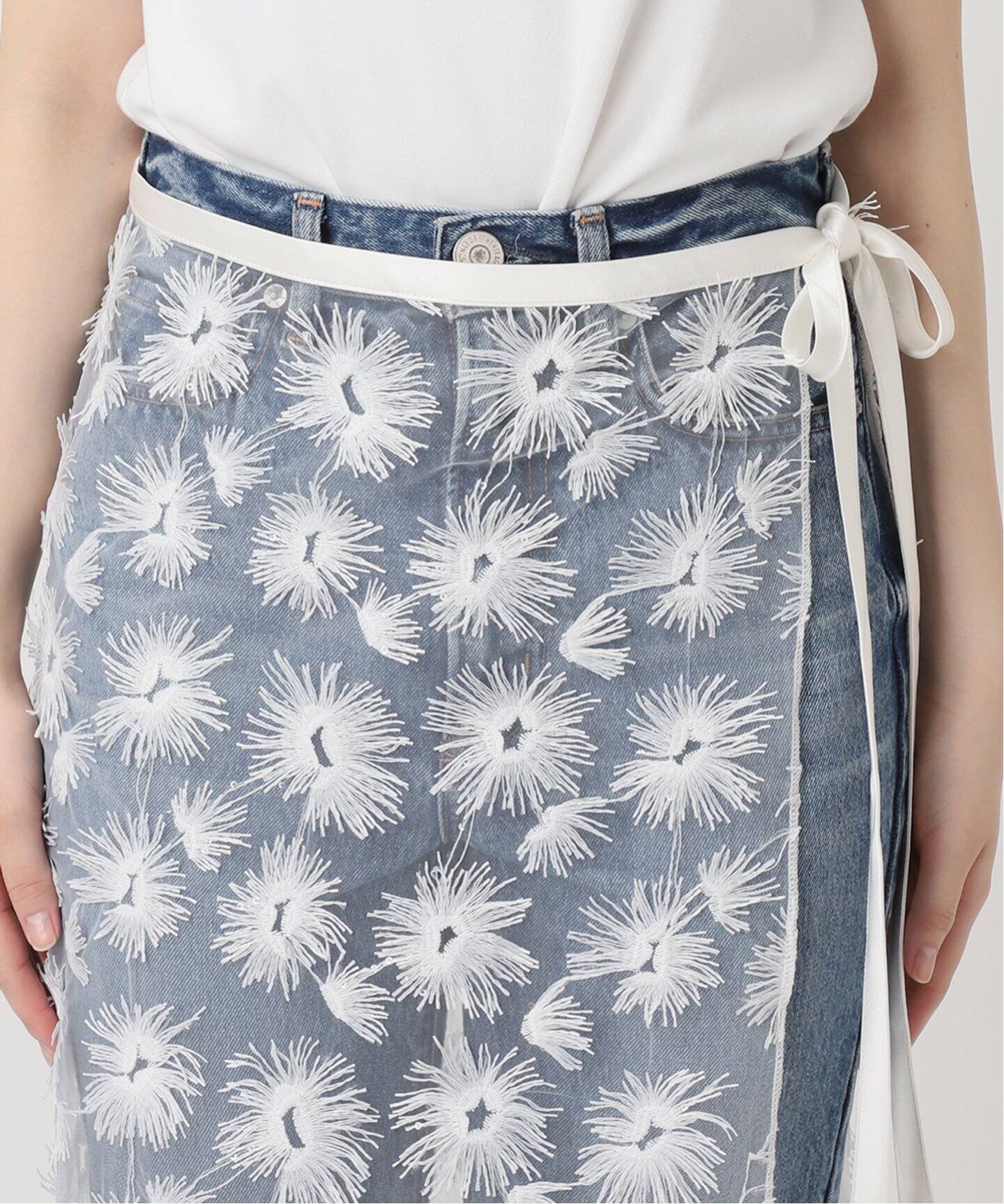 PROVOKE/プロヴォーク チュールフラワーラップスカート（その他  