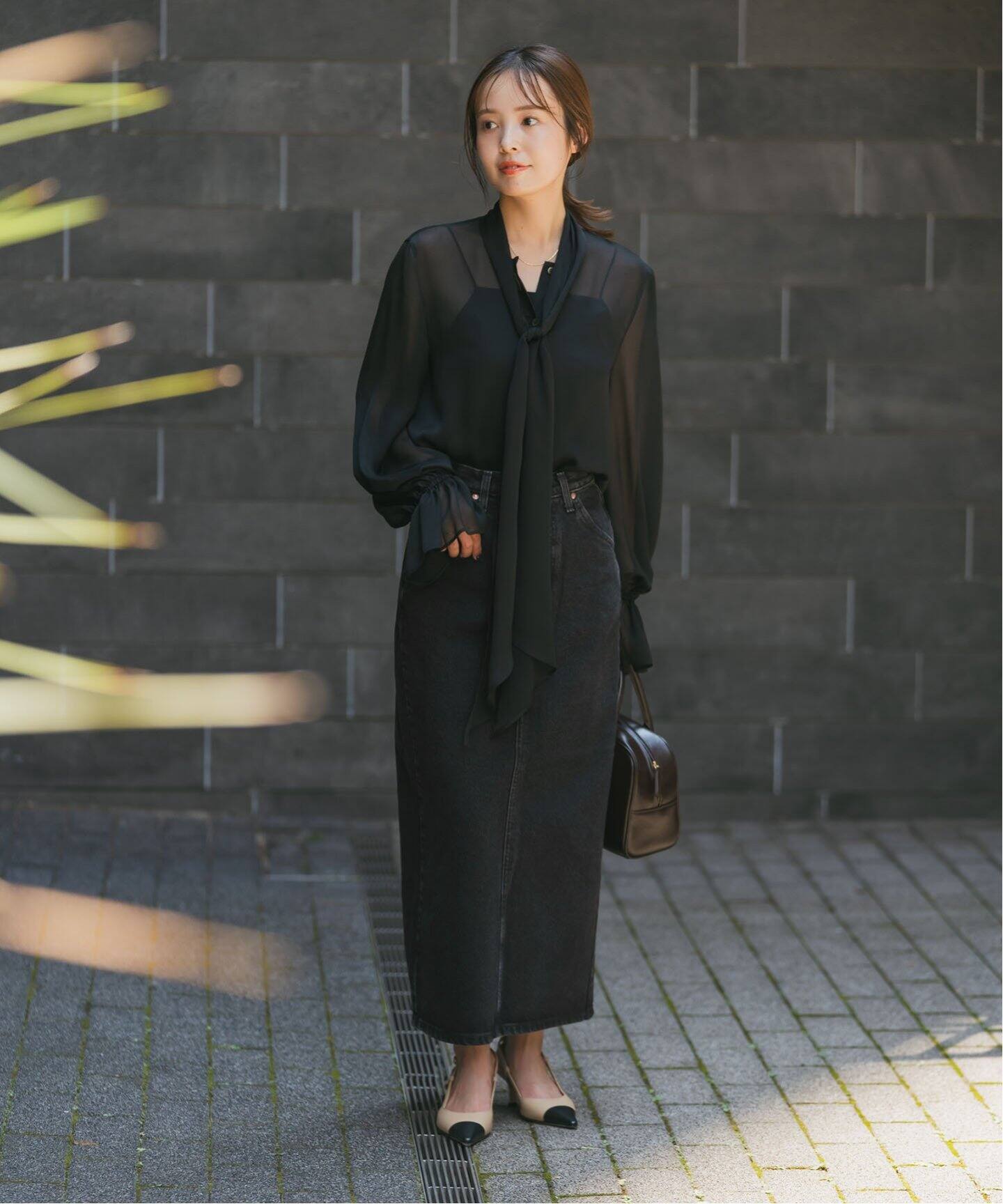 Lee/リー タイトスカート(ブラック)（デニムスカート）｜NOBLE  