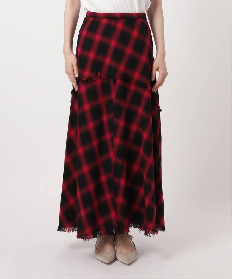 PROVOKE/プロヴォーク チェックマキシスカート（ロング・マキシ丈  