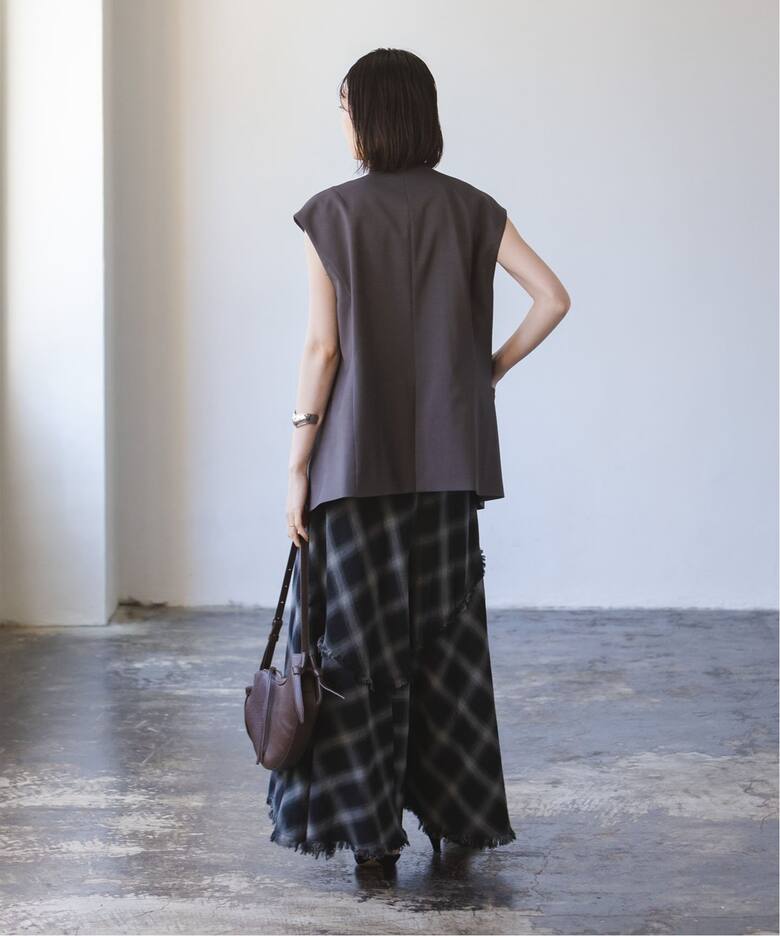 PROVOKE/プロヴォーク チェックマキシスカート（ロング・マキシ丈  