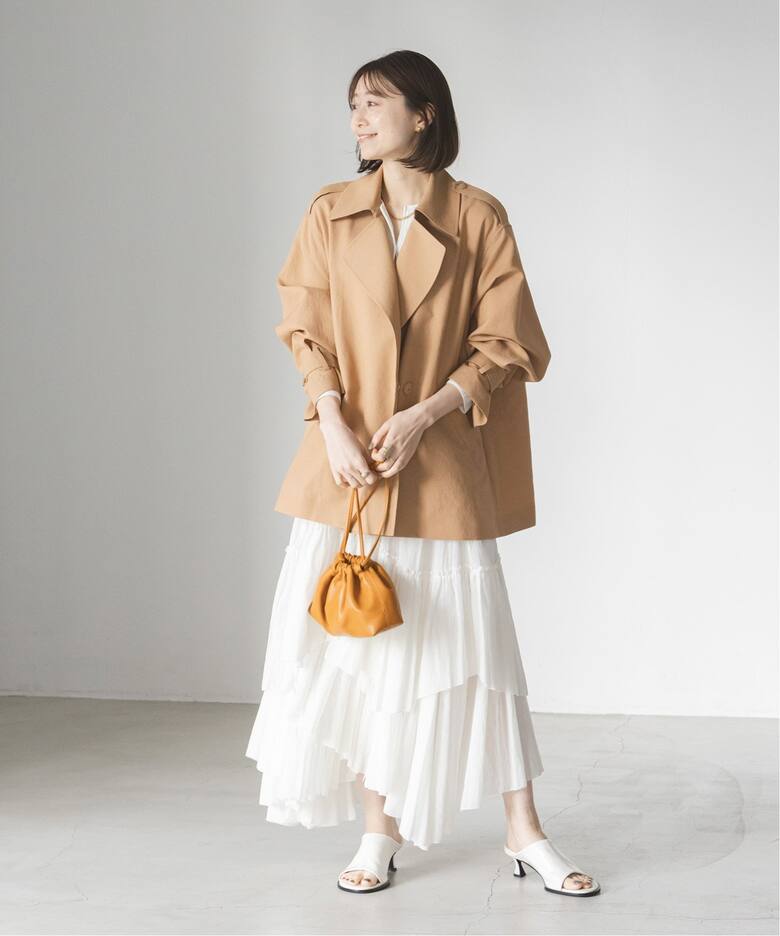 追加》CASA FLINE/カーサフライン コットンティアードスカート（ロング  