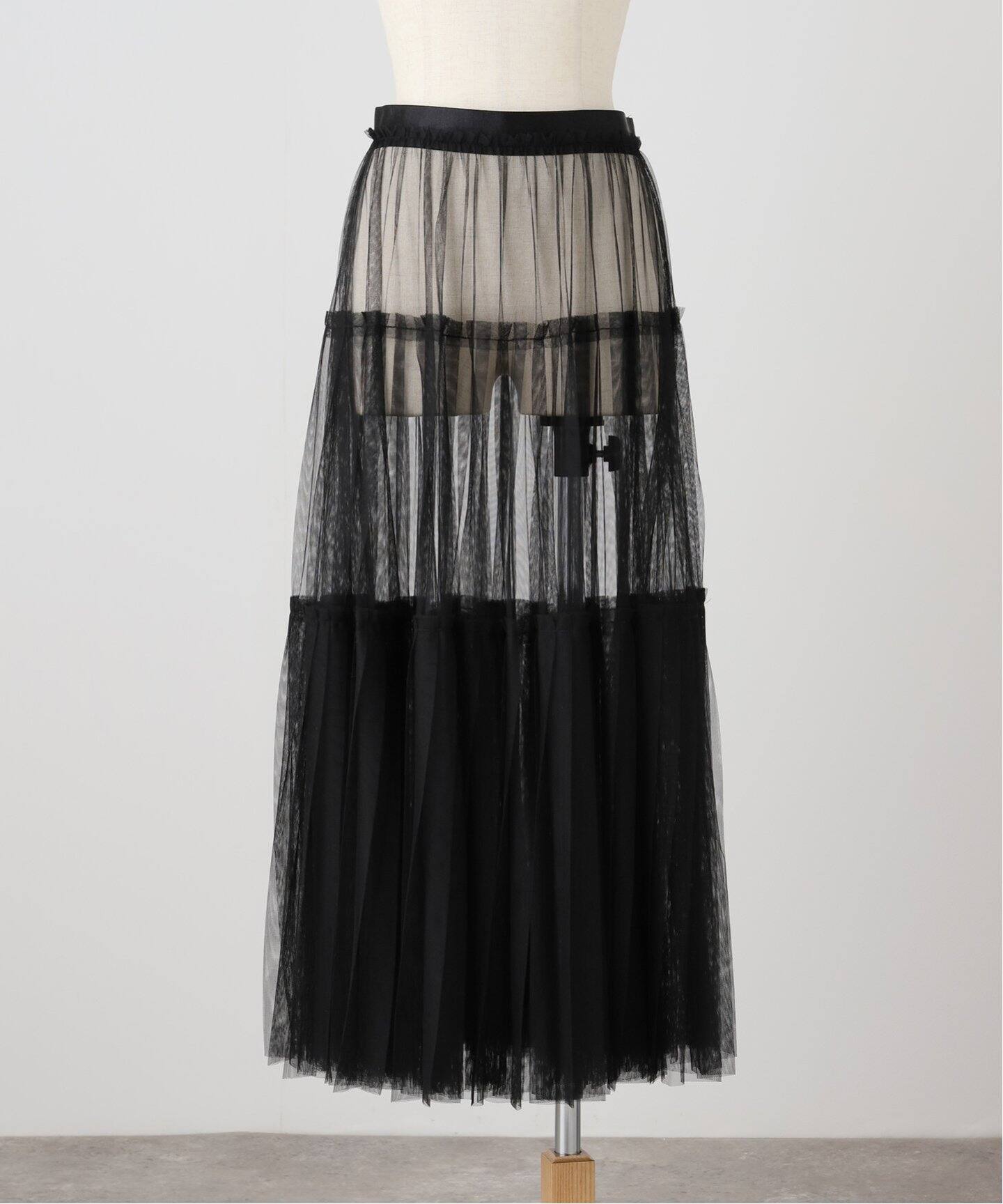 STUMBLY/スタンブリー Pleated Tulle スカート（ロング・マキシ丈  