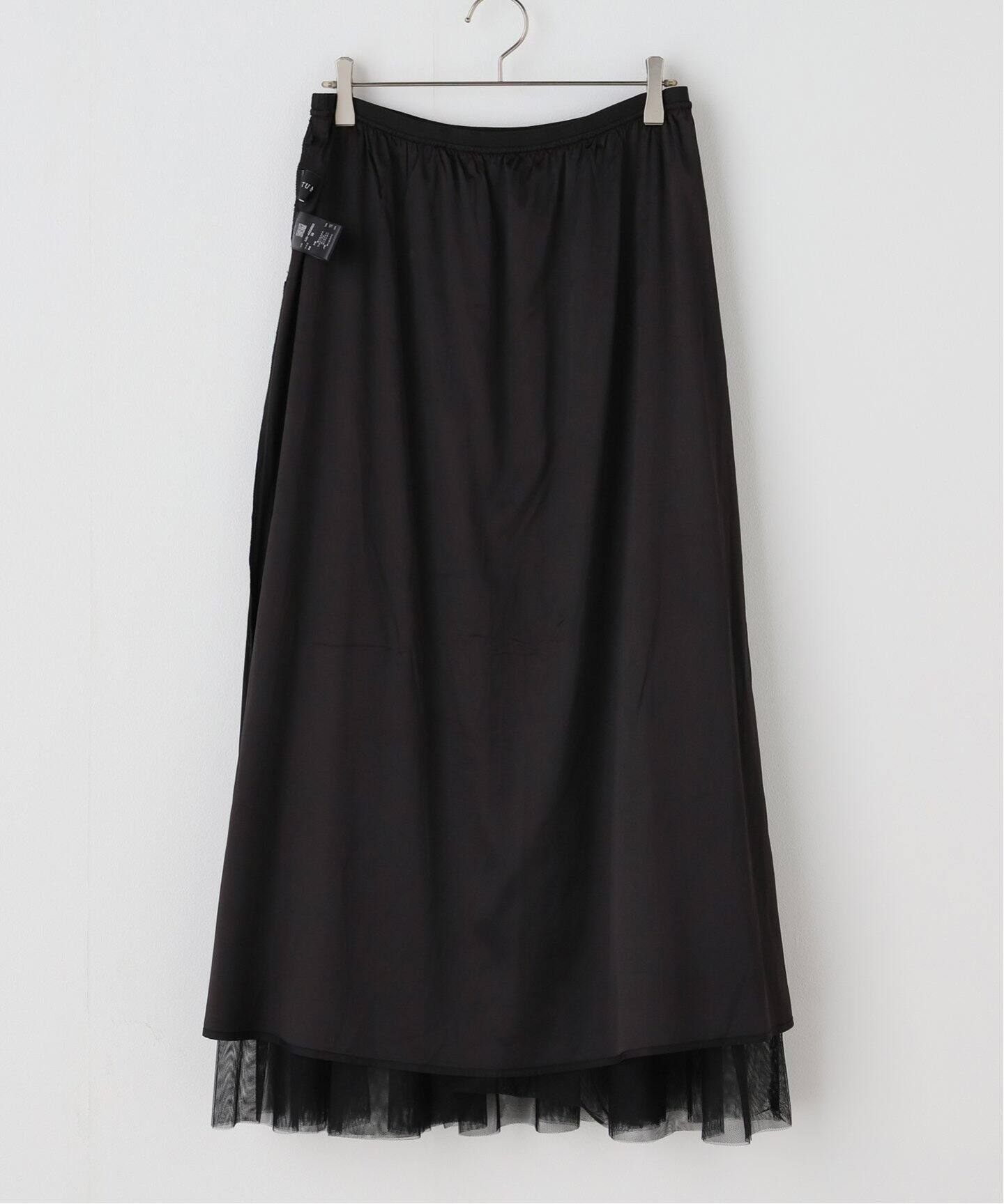STUMBLY/スタンブリー Pleated Tulle スカート（ロング・マキシ丈  