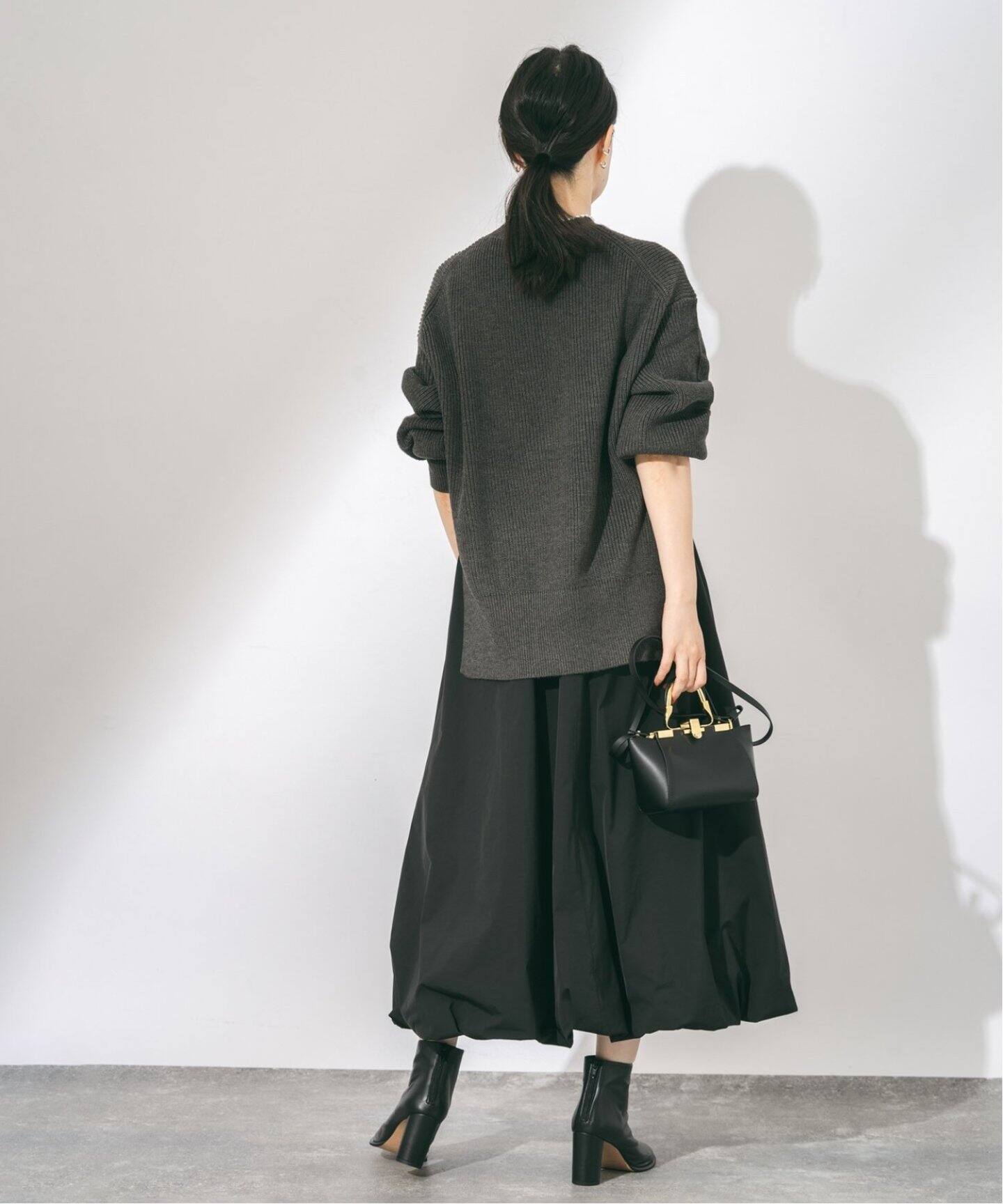 追加6》メモリータフタバルーンスカート（ロング・マキシ丈スカート  