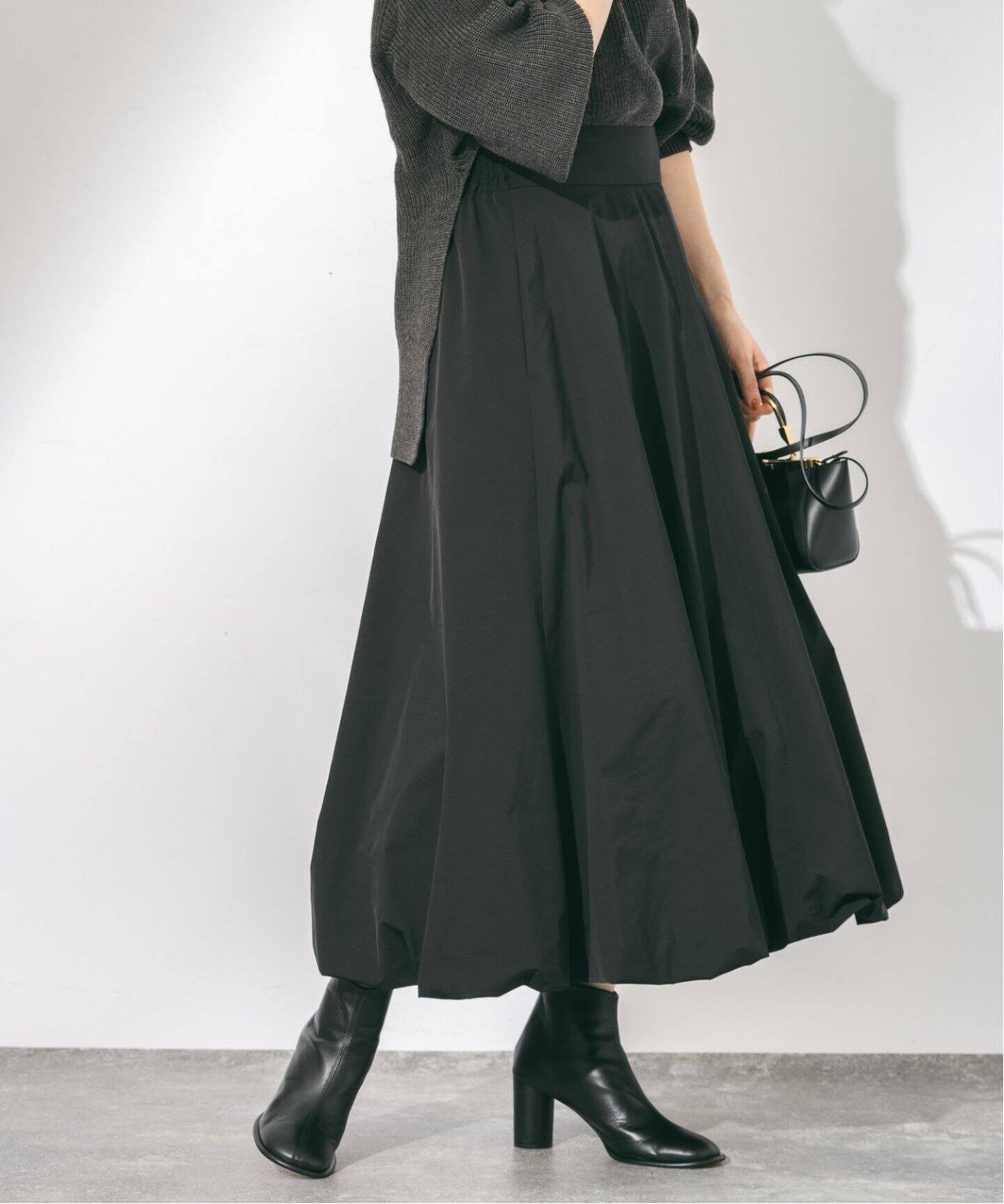 追加6》メモリータフタバルーンスカート（ロング・マキシ丈スカート  