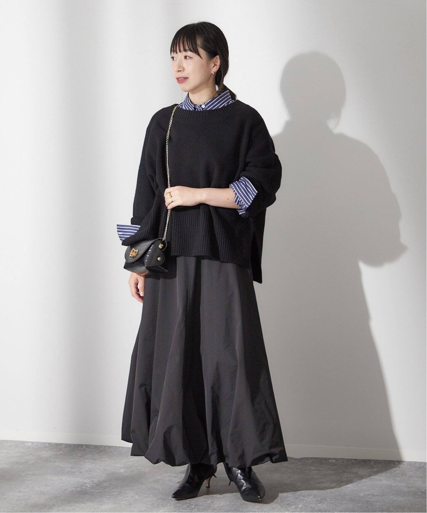 追加6》メモリータフタバルーンスカート（ロング・マキシ丈スカート  