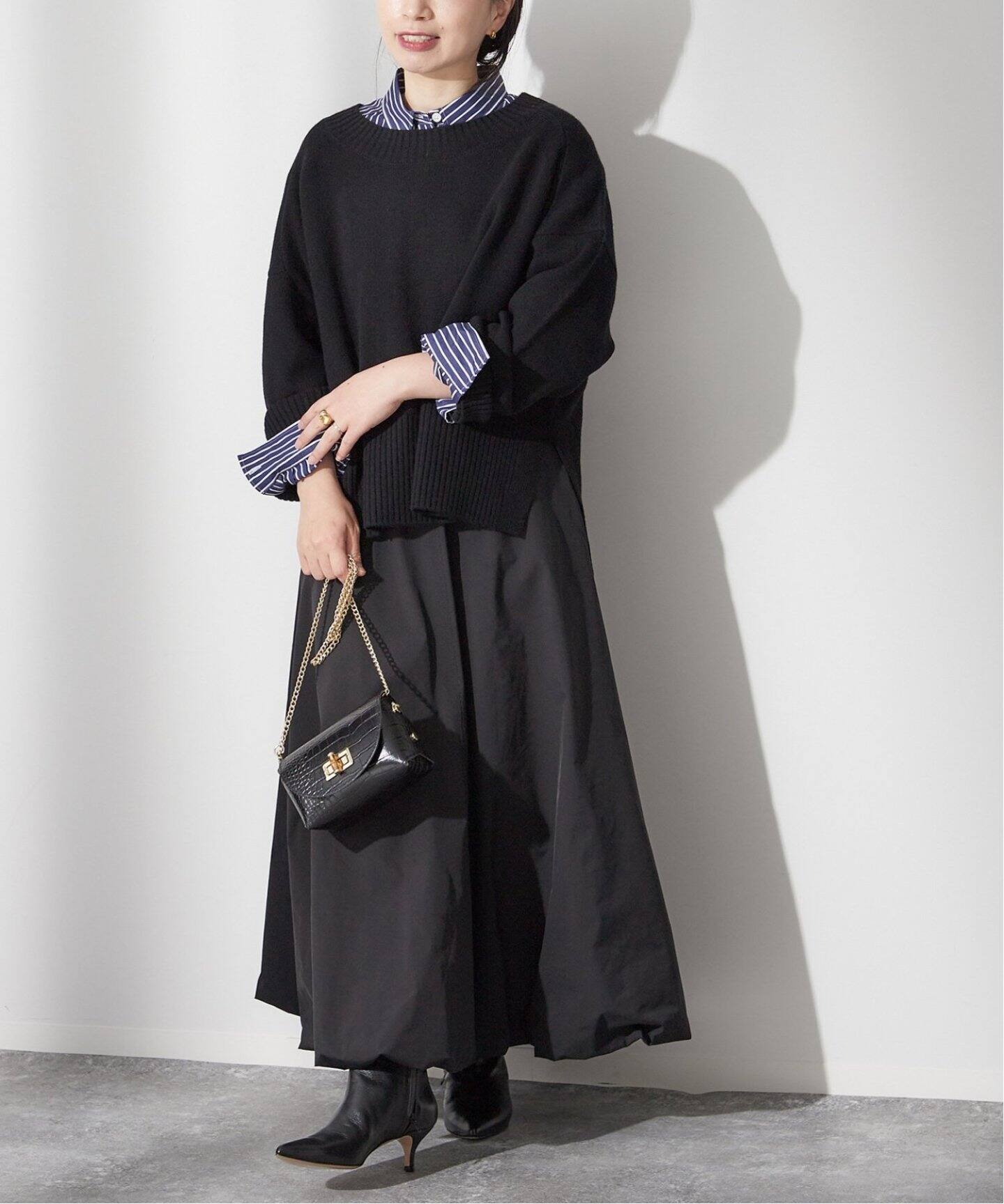 追加6》メモリータフタバルーンスカート（ロング・マキシ丈スカート  