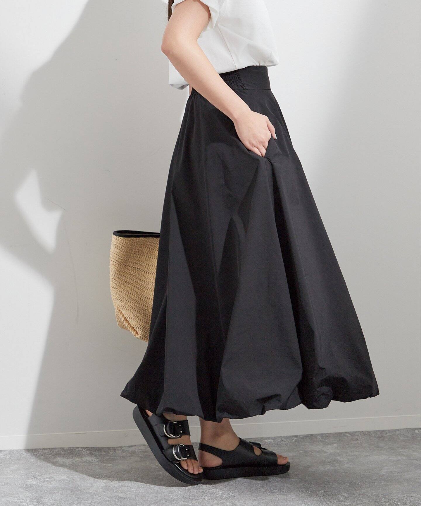 追加6》メモリータフタバルーンスカート（ロング・マキシ丈スカート  