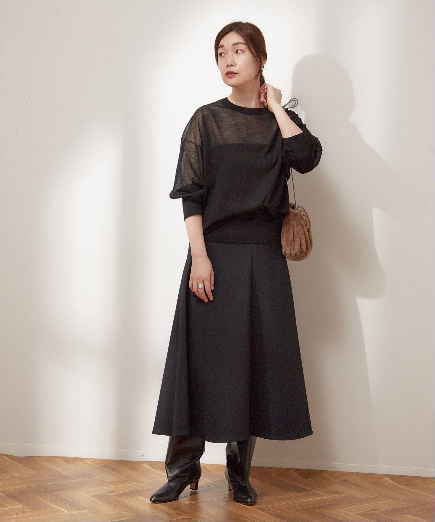 フォルムフレアスカート（ロング・マキシ丈スカート）｜JOURNAL  