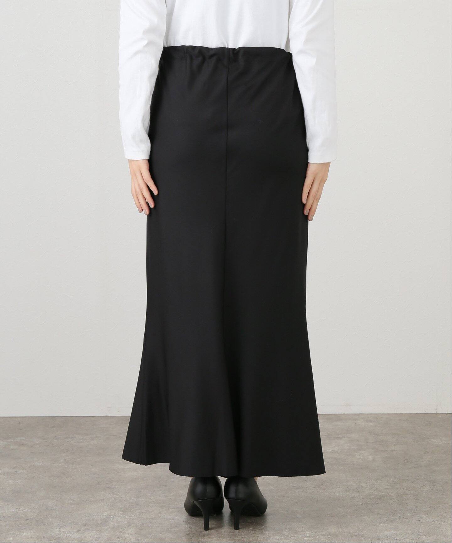 GABRIELA COLL GARMENTS】LORO PIANA FINE WOOL BIAS CUT SKIR 