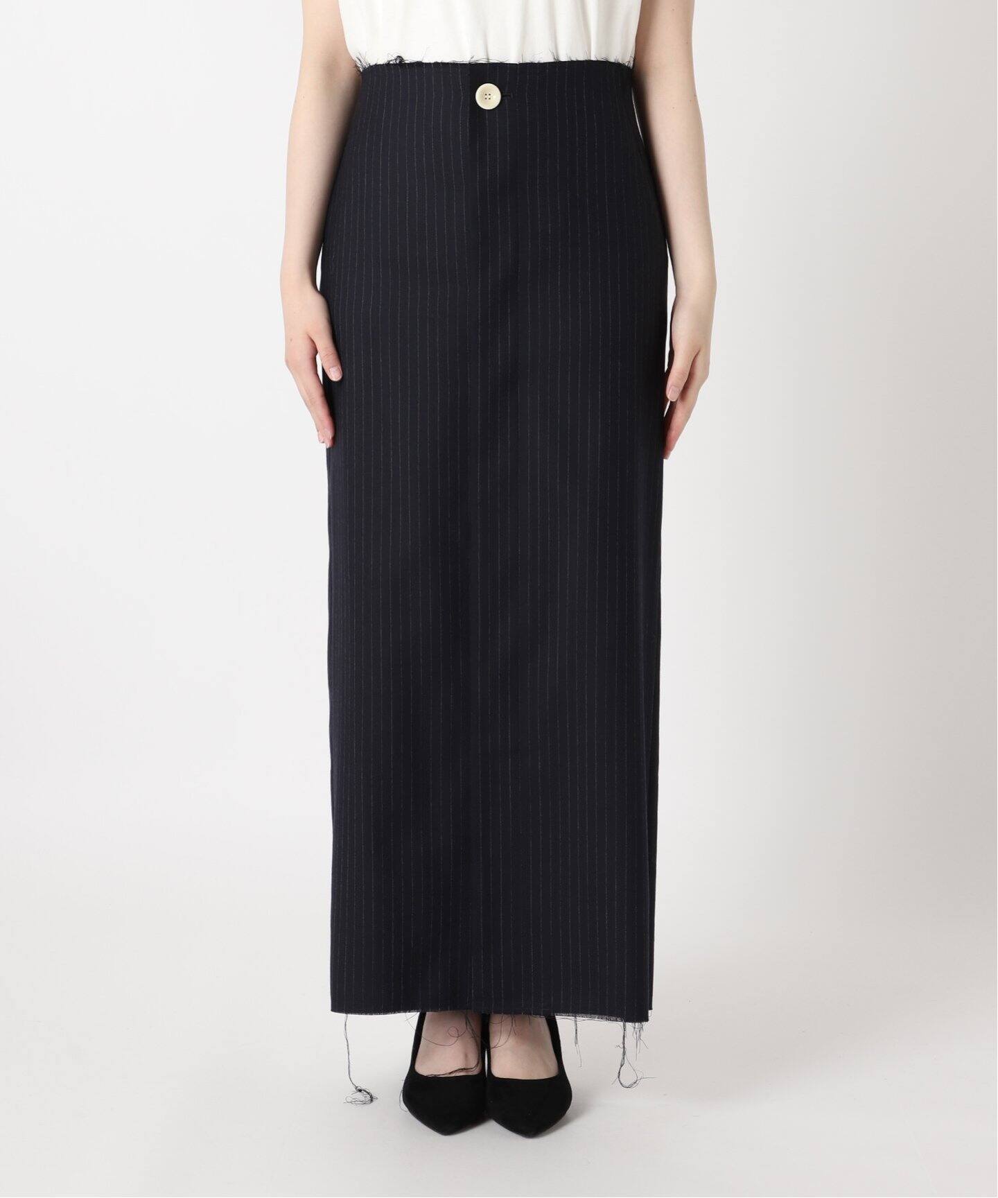 Uhr/ウーア】Front Button Skirt：スカート（ロング・マキシ丈スカート  