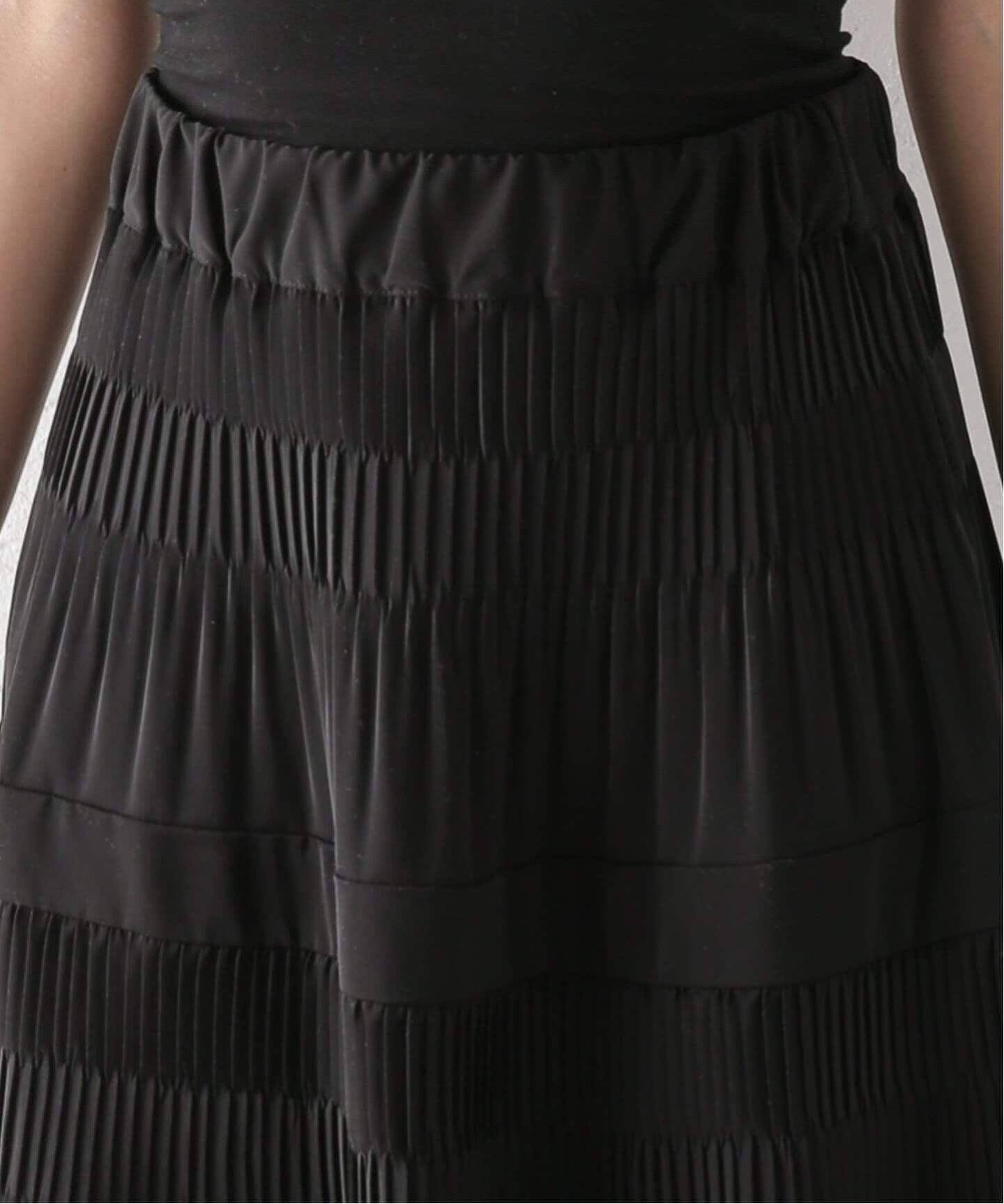 追加予約》ミニプリーツティアードスカート（ロング・マキシ丈スカート  