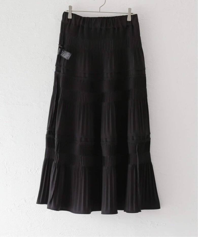 一部店舗＋WEB限定追加》ミニプリーツティアードスカート（ロング  