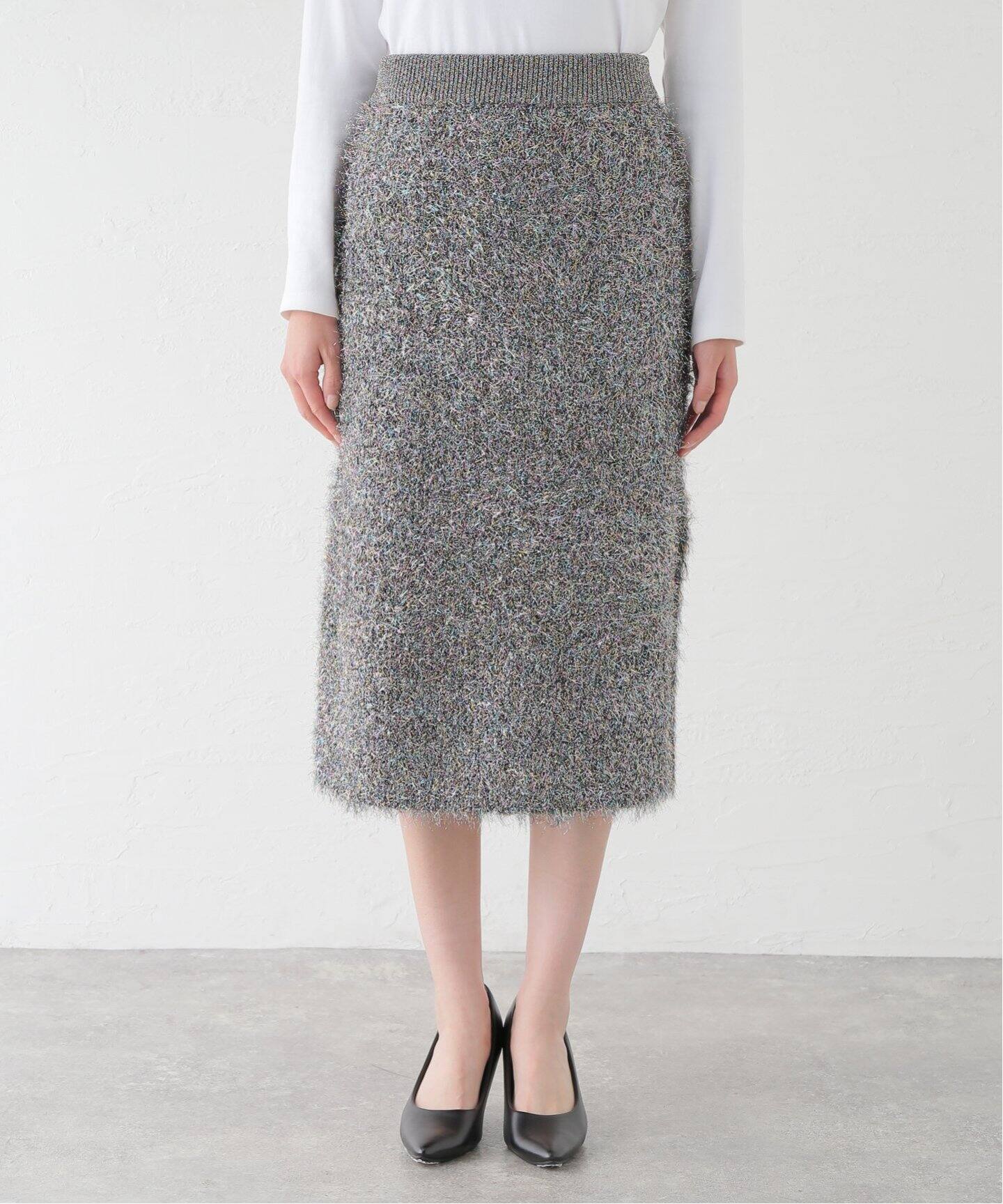 SARA MALLIKA/サラマリカ】SHINY FLUFFY KNIT SKIRT 021242SM3（その他 