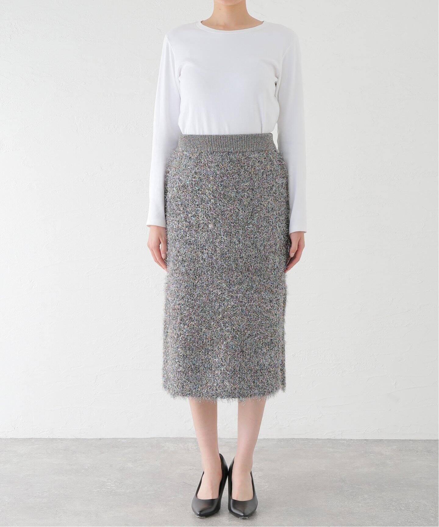 SARA MALLIKA/サラマリカ】SHINY FLUFFY KNIT SKIRT 021242SM3（その他  